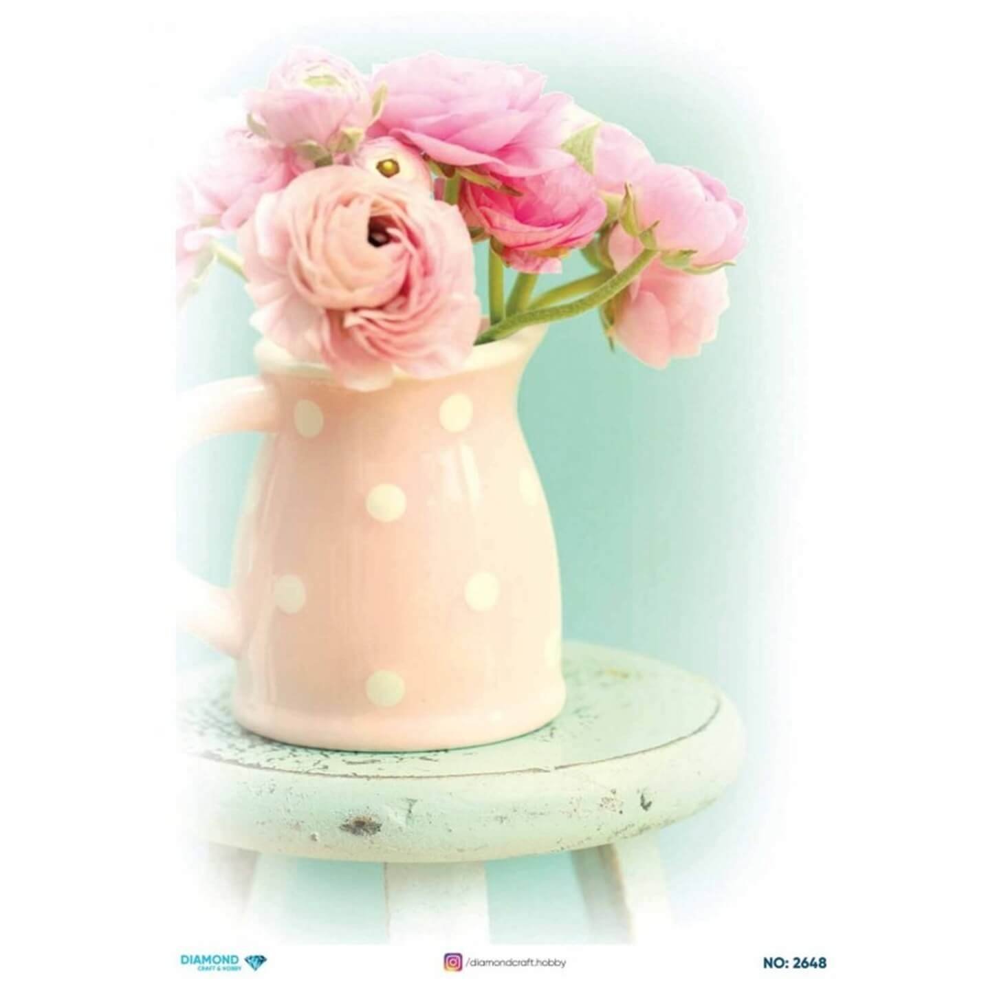 ديكوباج ورق الأرز الماسي2648