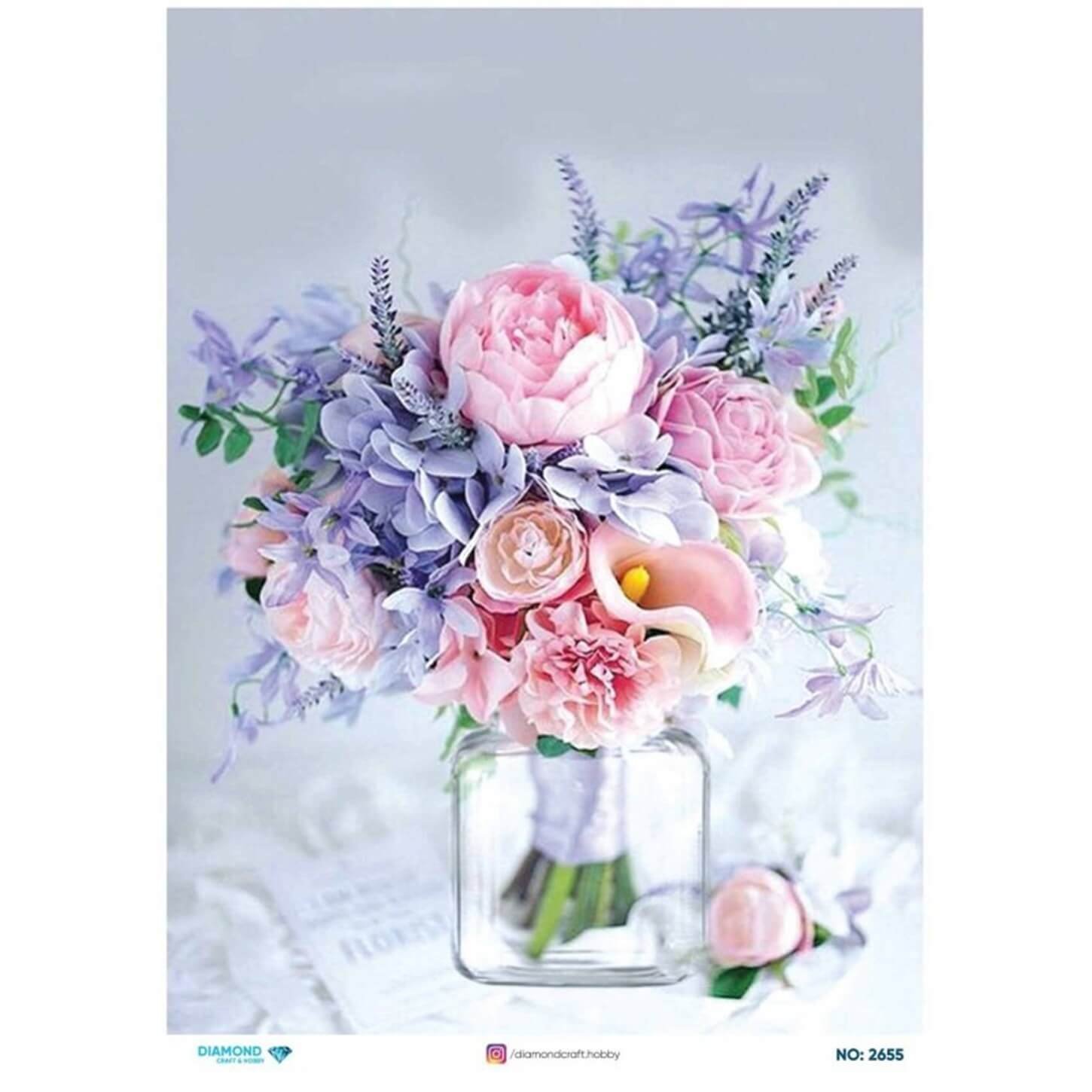 ديكوباج ورق الأرز الماسي2655