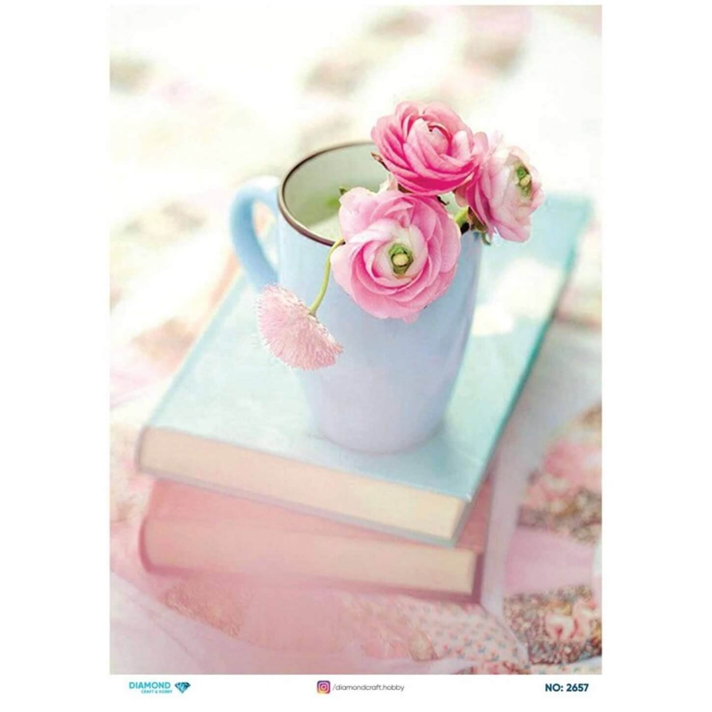 ديكوباج ورق الأرز الماسي2657