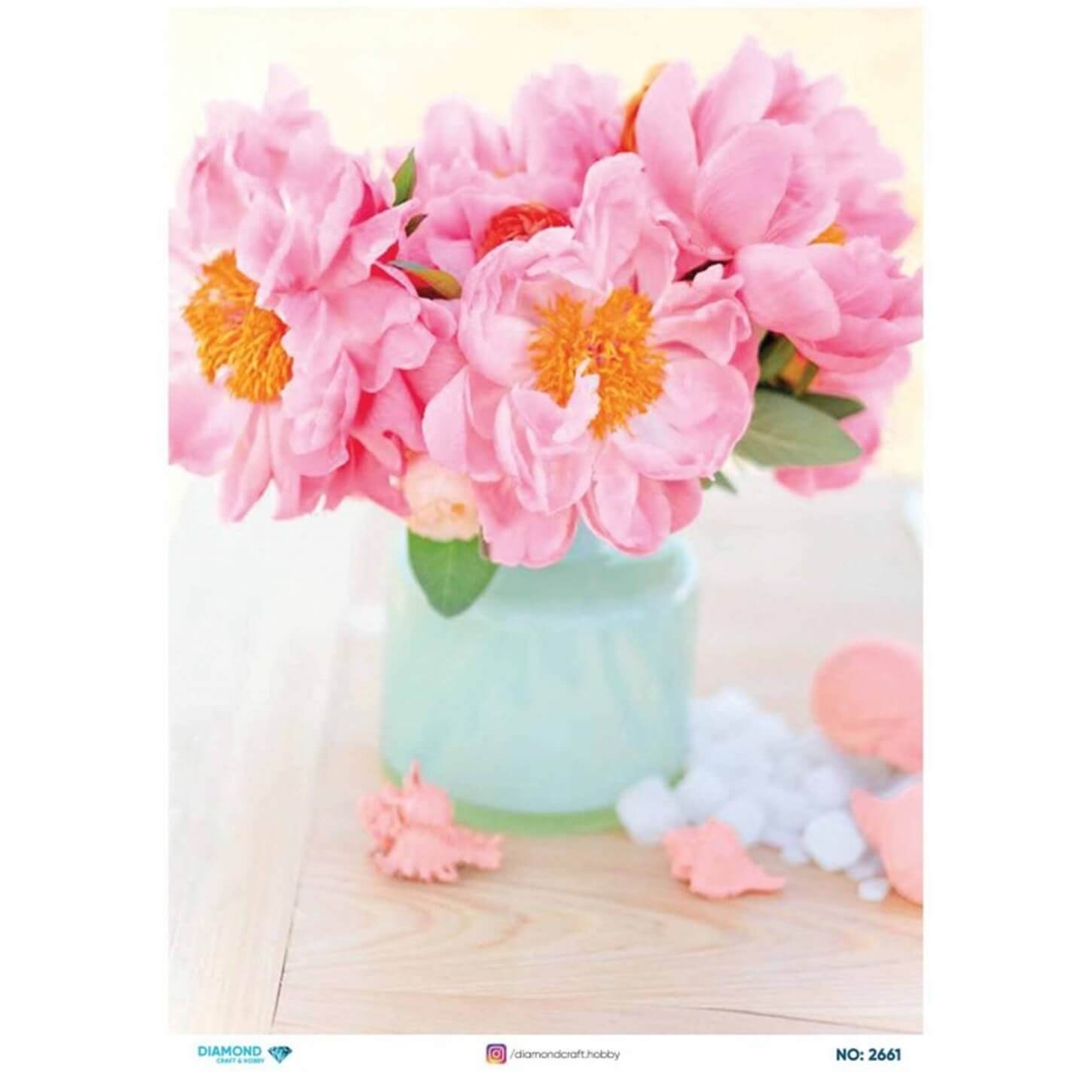 ديكوباج ورق الأرز الماسي2661