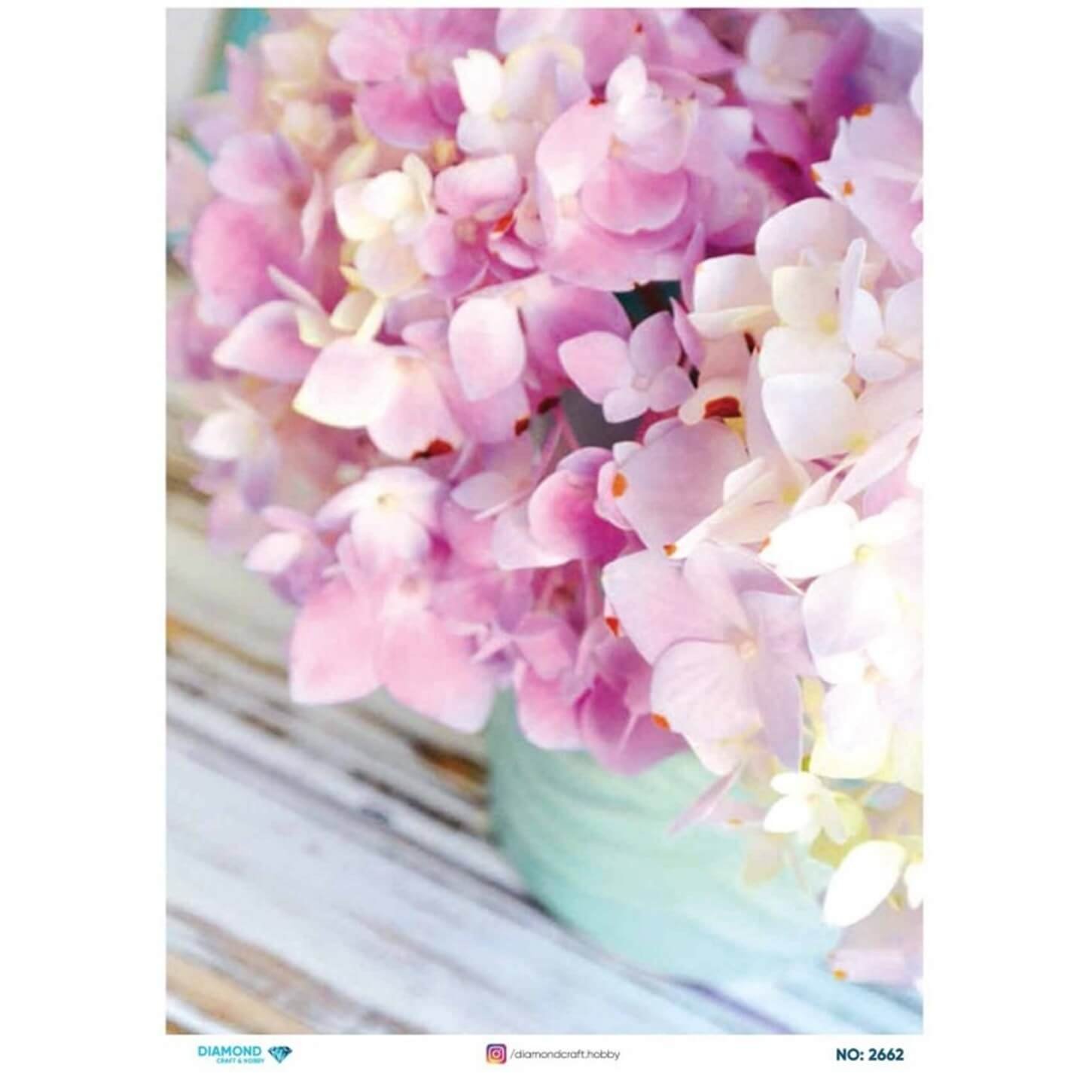 ديكوباج ورق الأرز الماسي2662