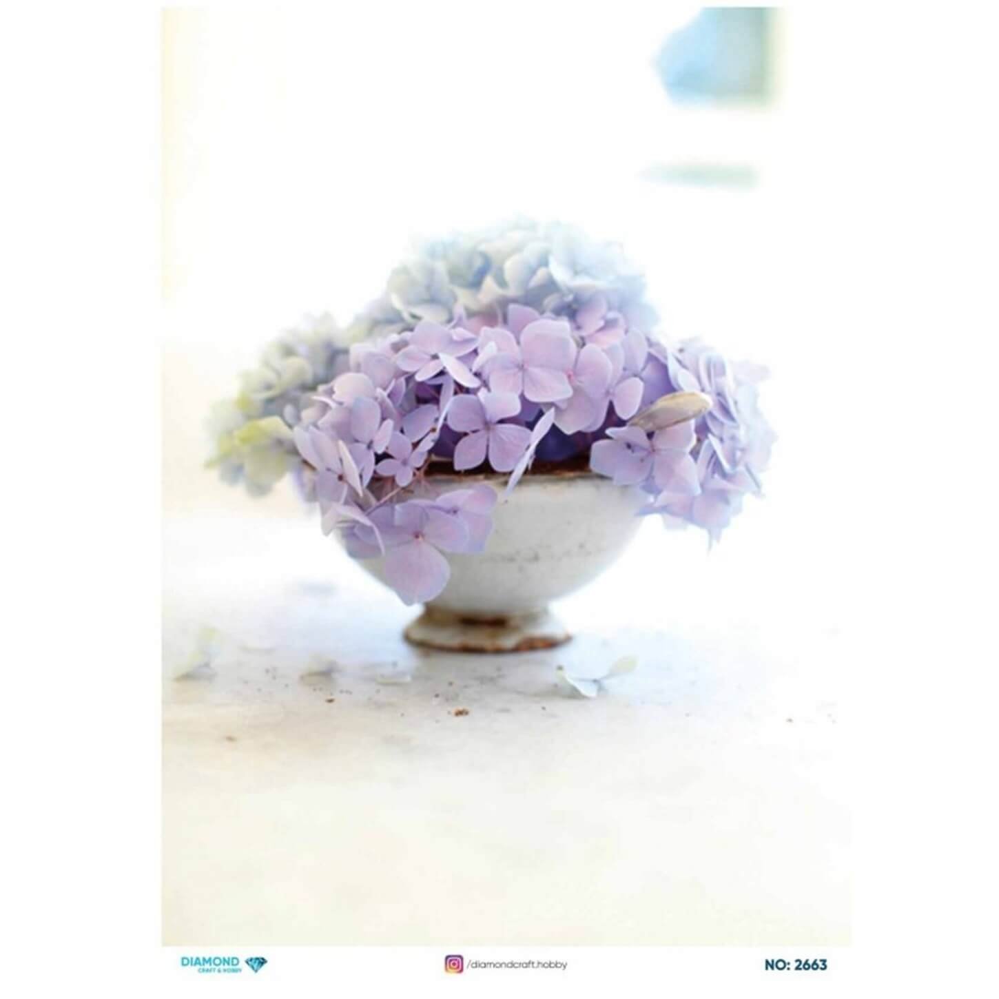 ديكوباج ورق الأرز الماسي2663