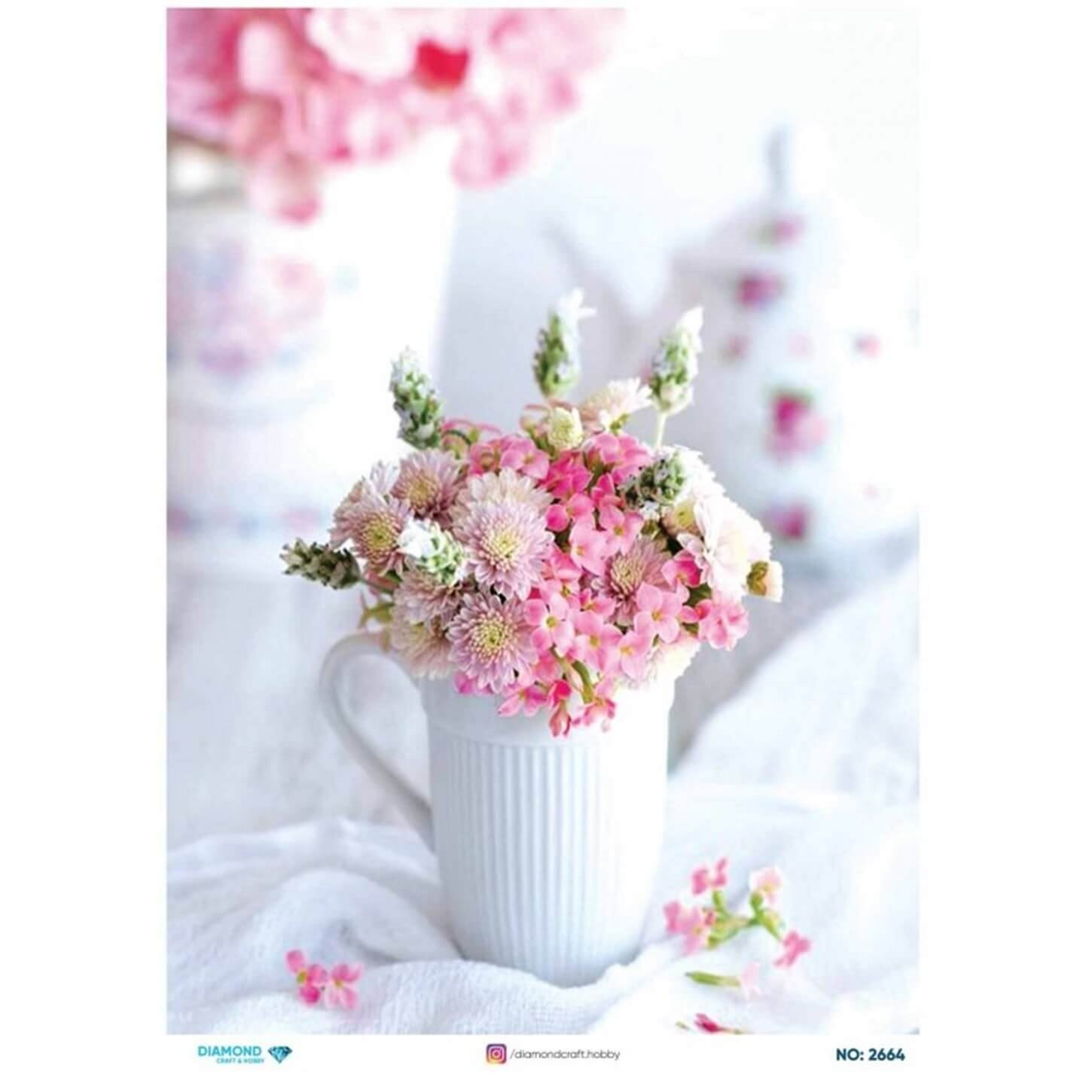 ديكوباج ورق الأرز الماسي2664