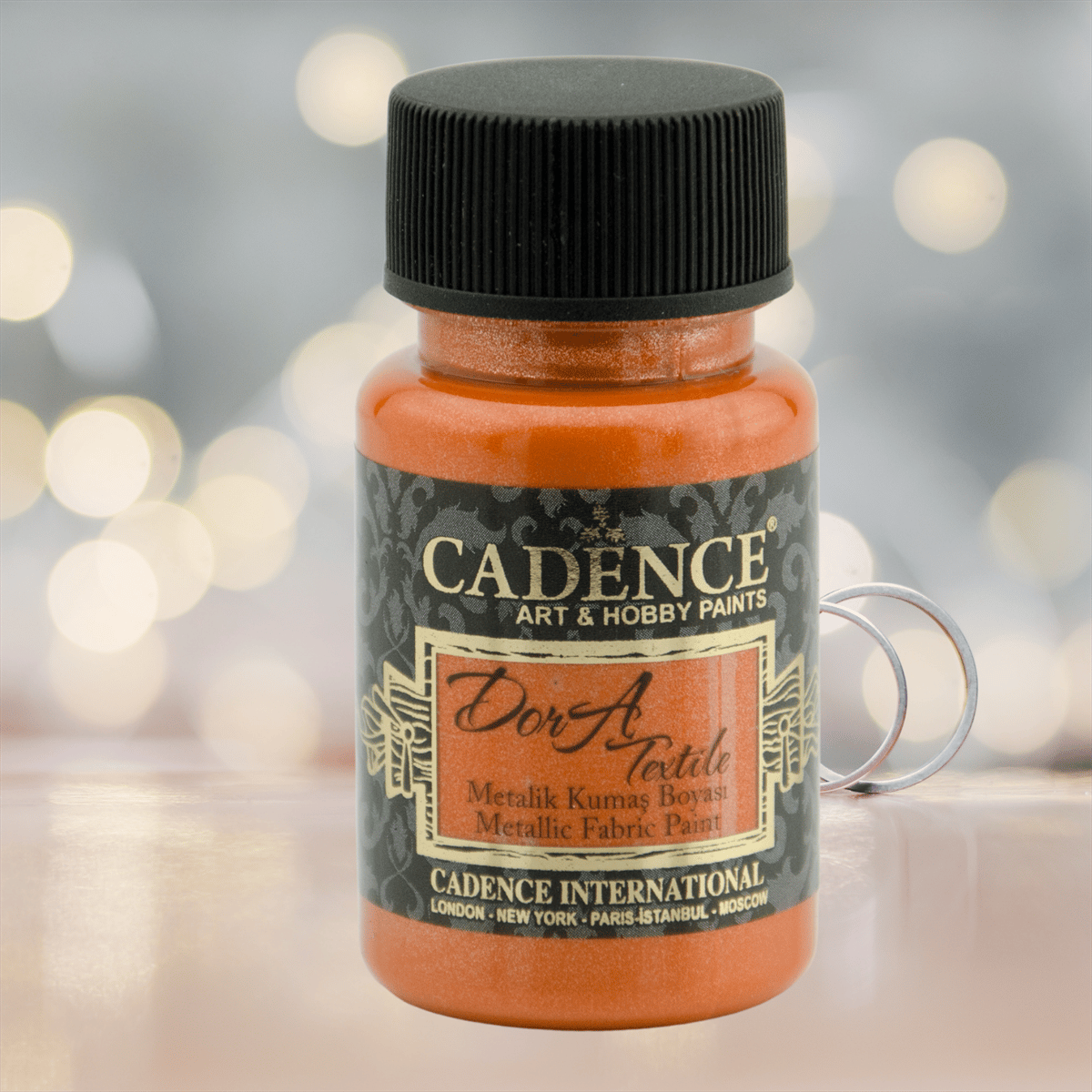 Dora Fabric Metallic 1156 Orange 50 ml