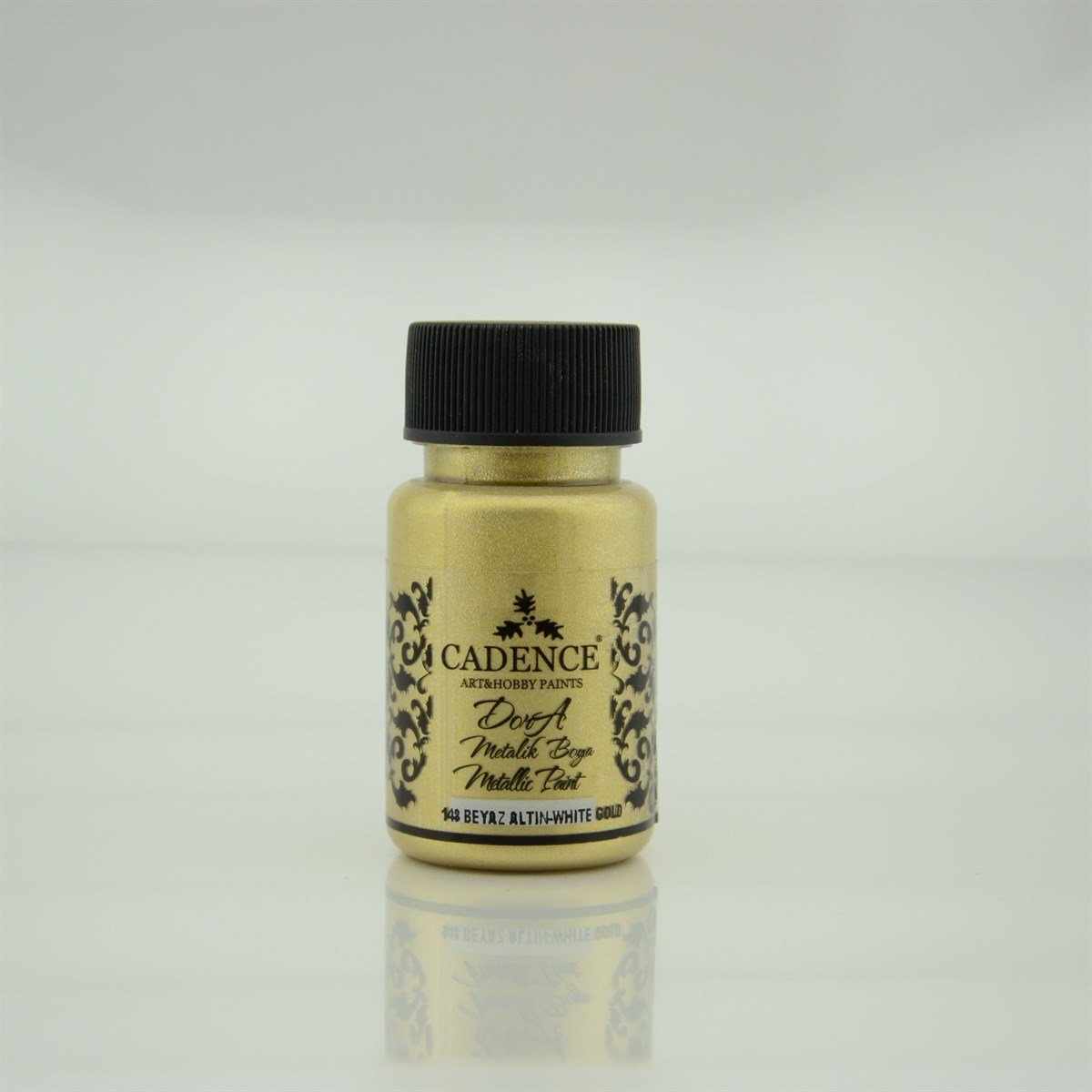 Краска Дора Металлик 148 Белое Золото 50мл