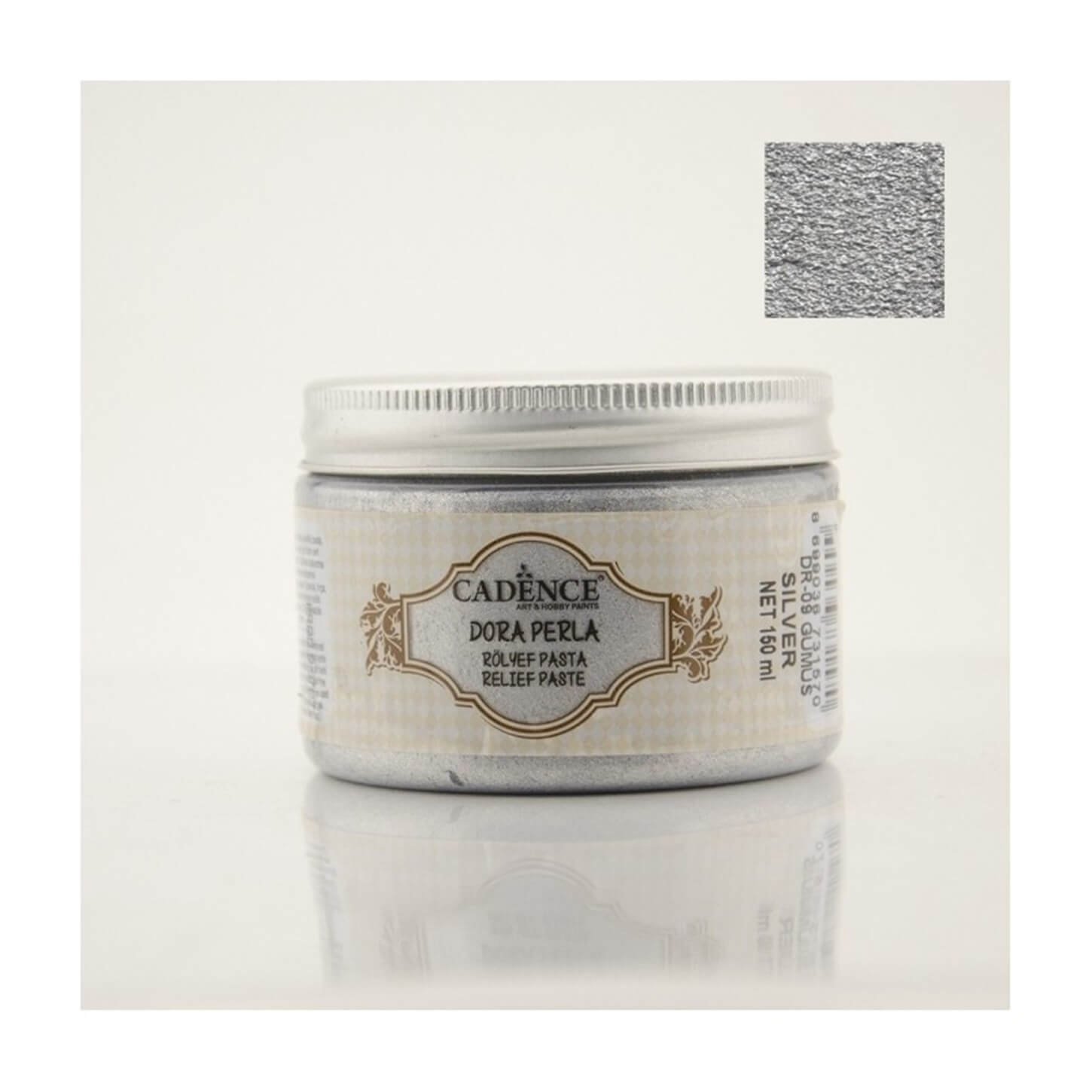 DR09 Рельефная паста Silver Dora Perla