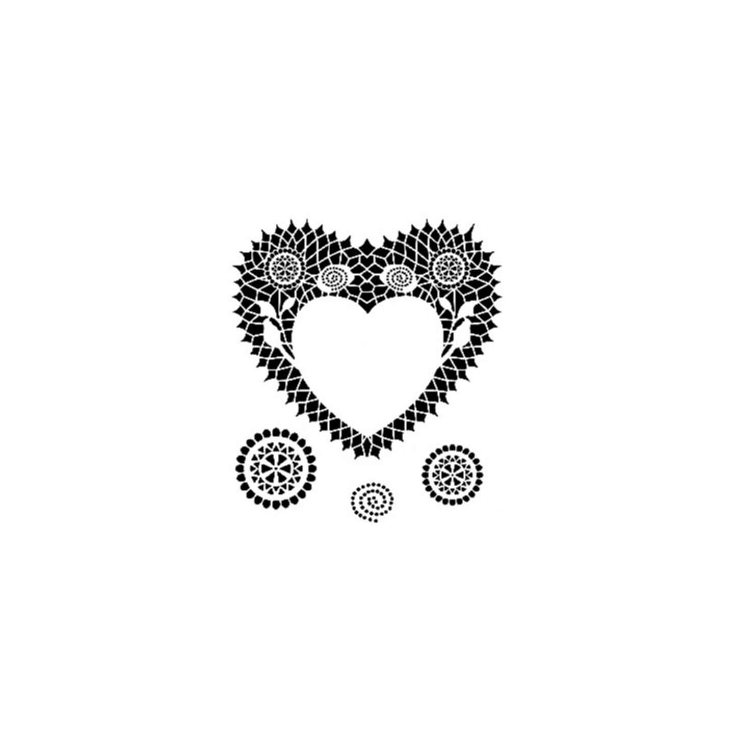 Трафарет кружевной серии DS08 25x35