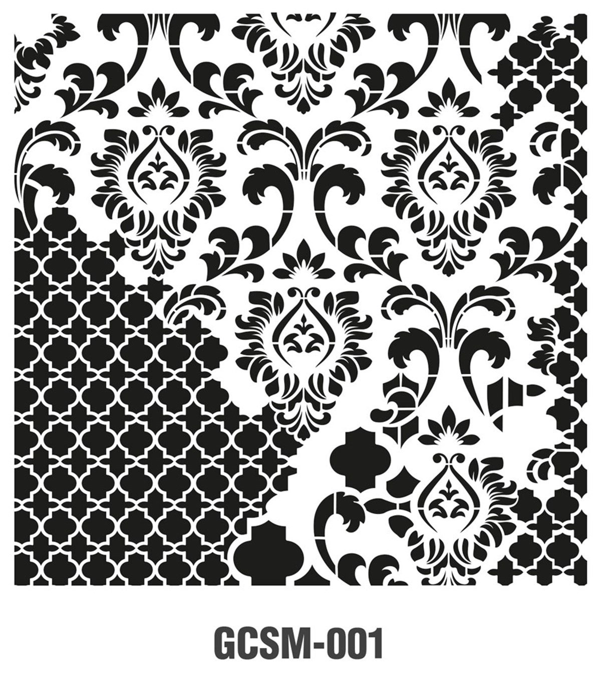 GCS01 Трафарет для стены и пола в стиле гранж 45x45