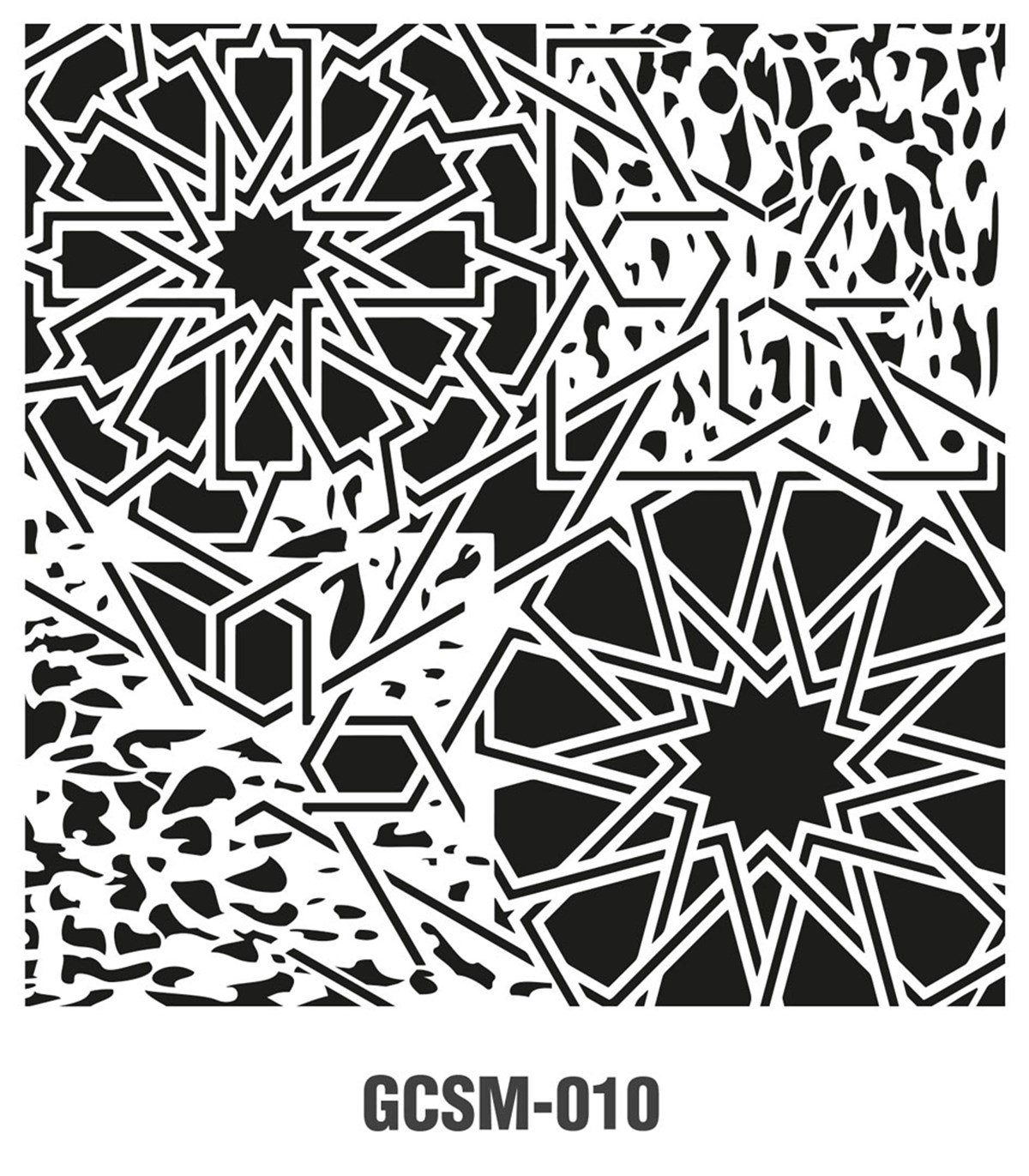 GCS10 Трафарет для стены и пола в стиле гранж 45x45