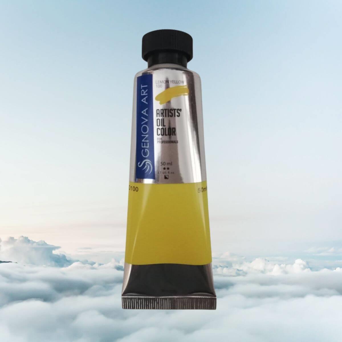 Масляная краска Genova 100 лимонно-желтая 50 мл