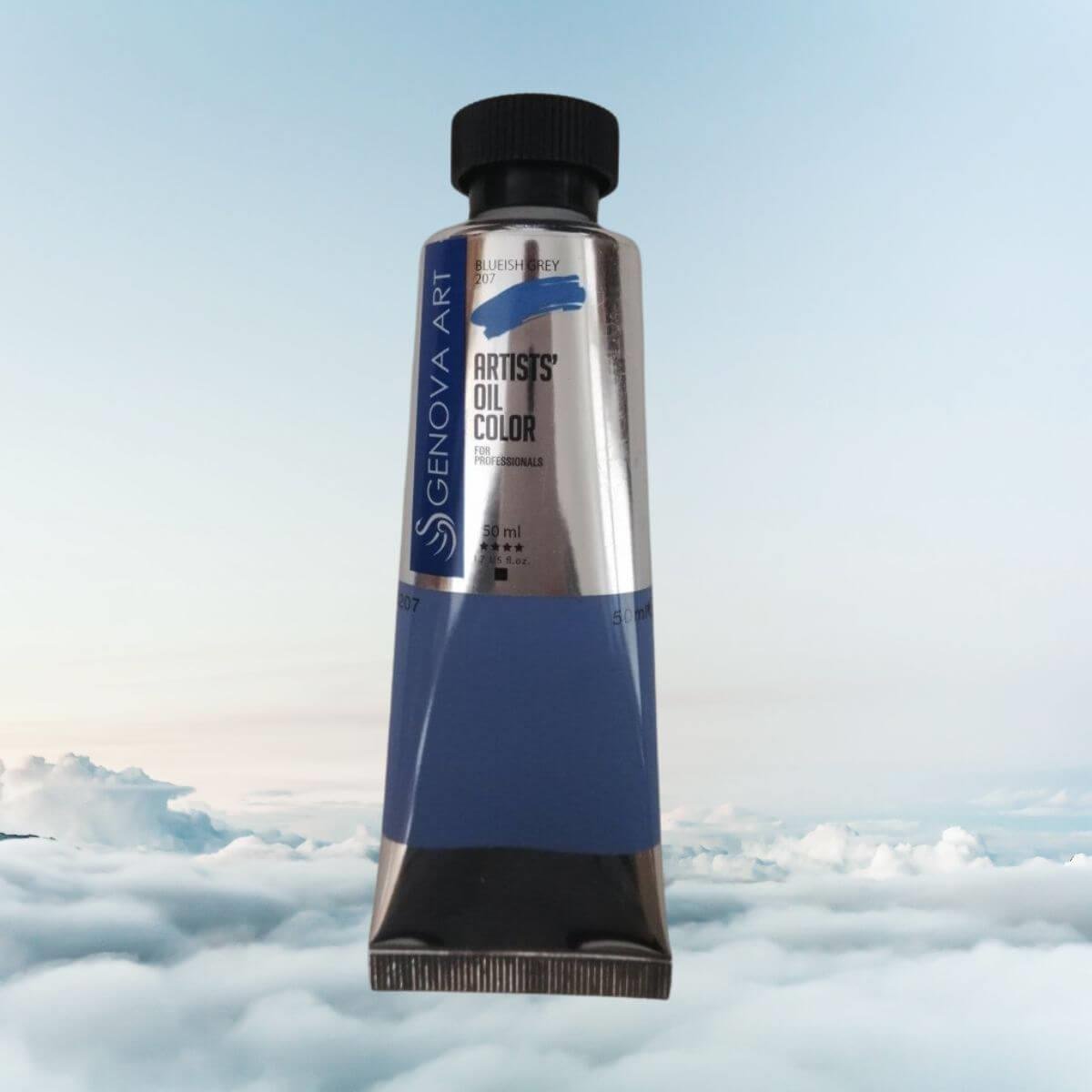 طلاء زيت جينوفا 207 رمادي مزرق 50 مل