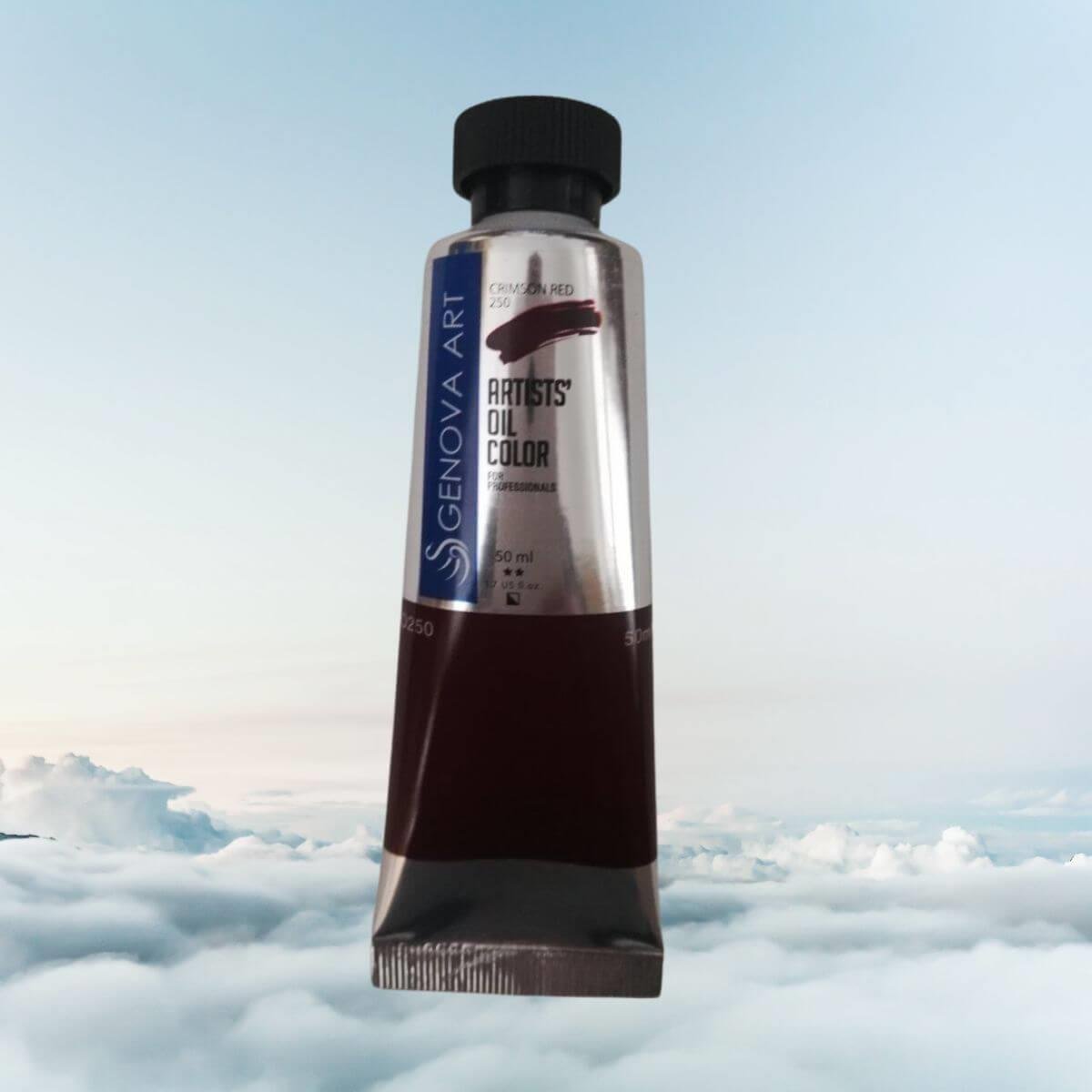 طلاء زيت جينوفا 250 قرمزي أحمر 50 مل