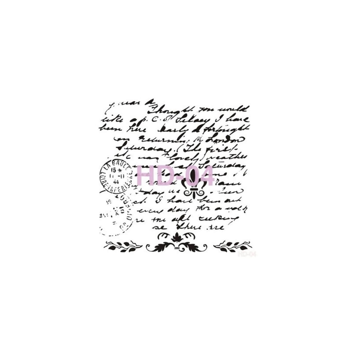 Трафарет для домашнего декора HD04 45x45