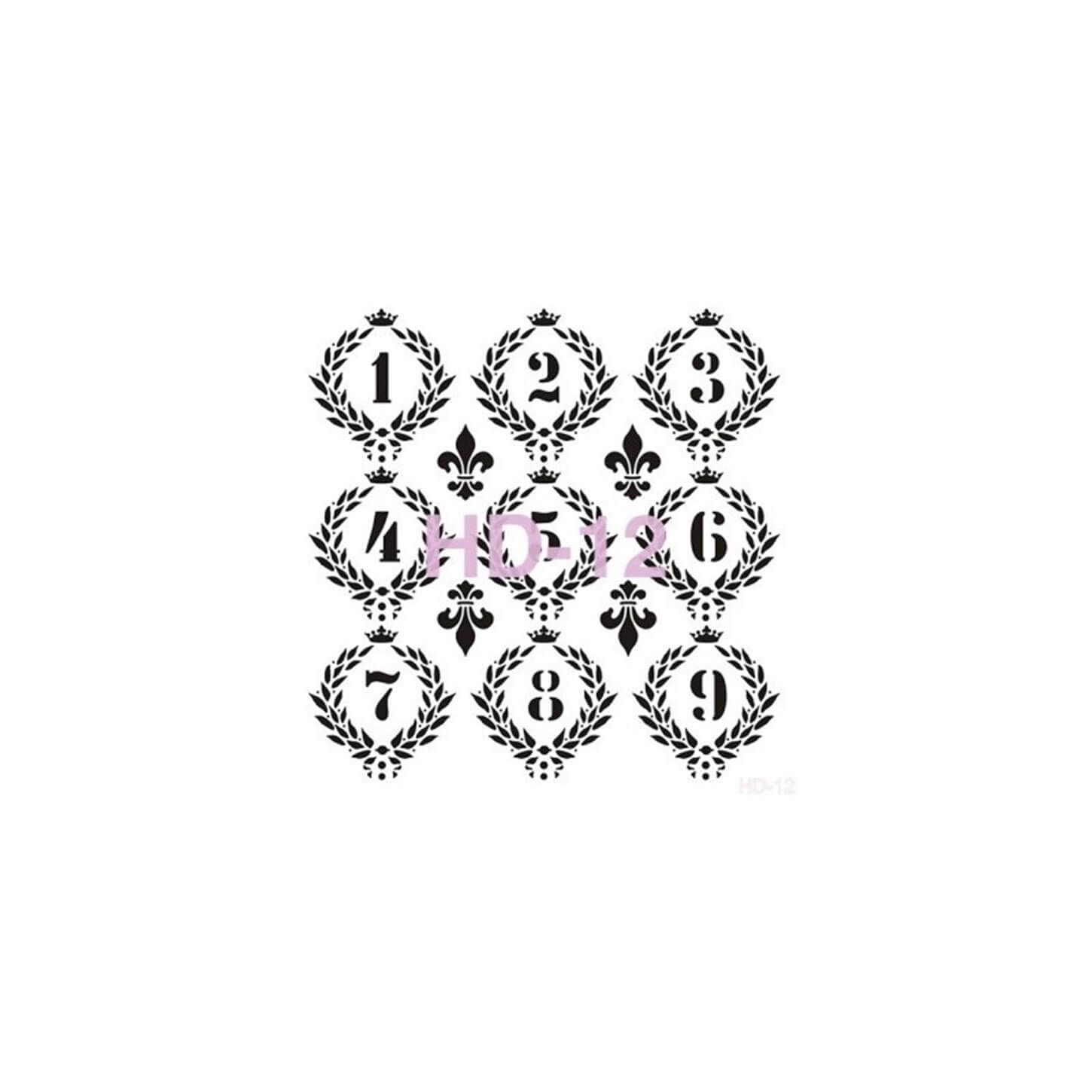 Трафарет для домашнего декора HD12 45х45