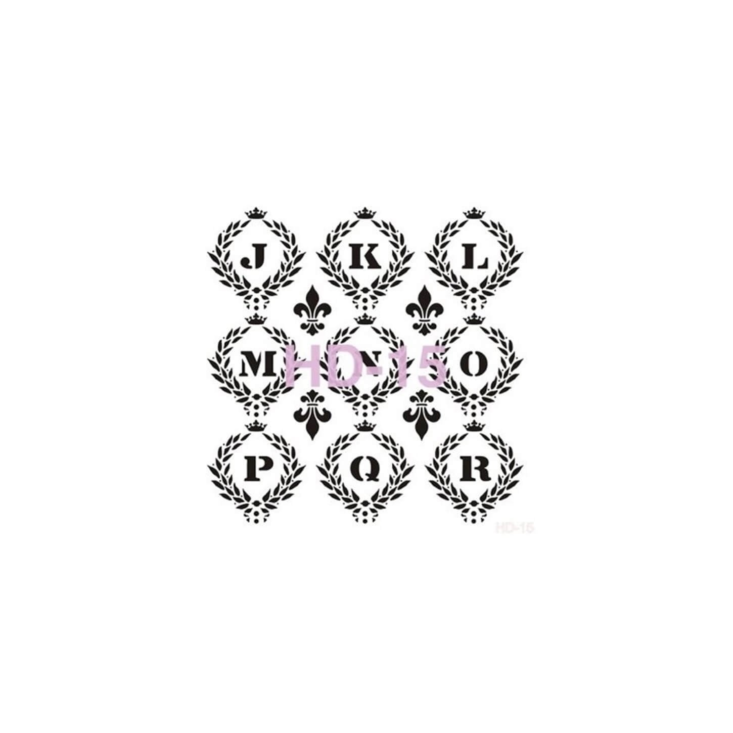 ديكور المنزل استنسل HD15 45x45