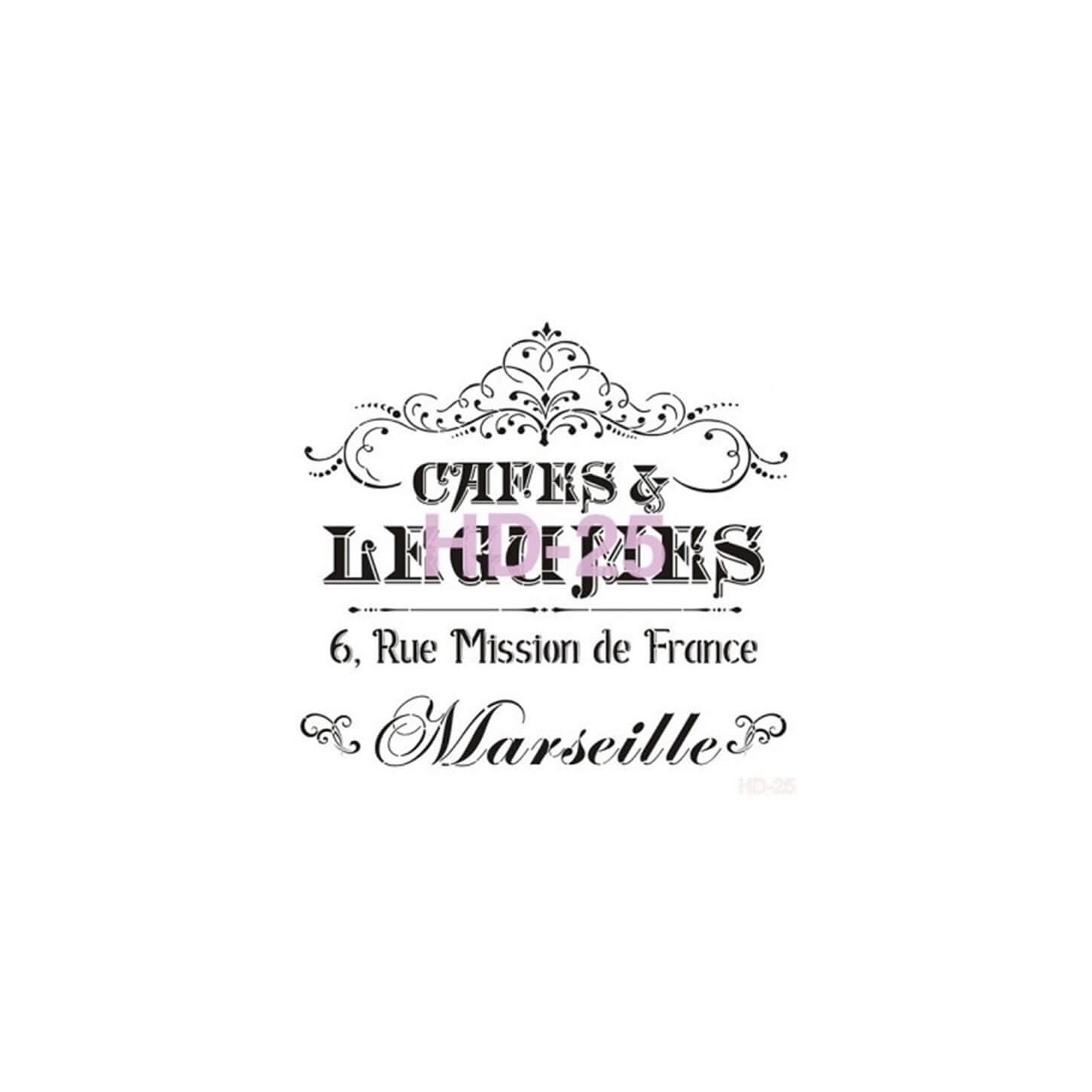 Трафарет для домашнего декора HD25 45x45