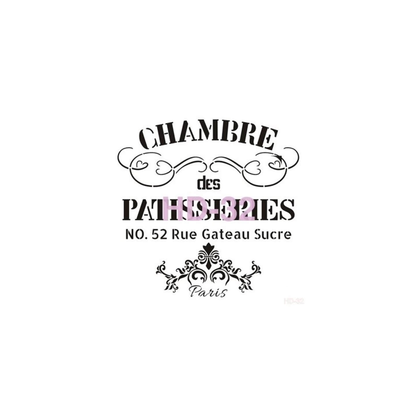 Трафарет для домашнего декора HD32 45x45