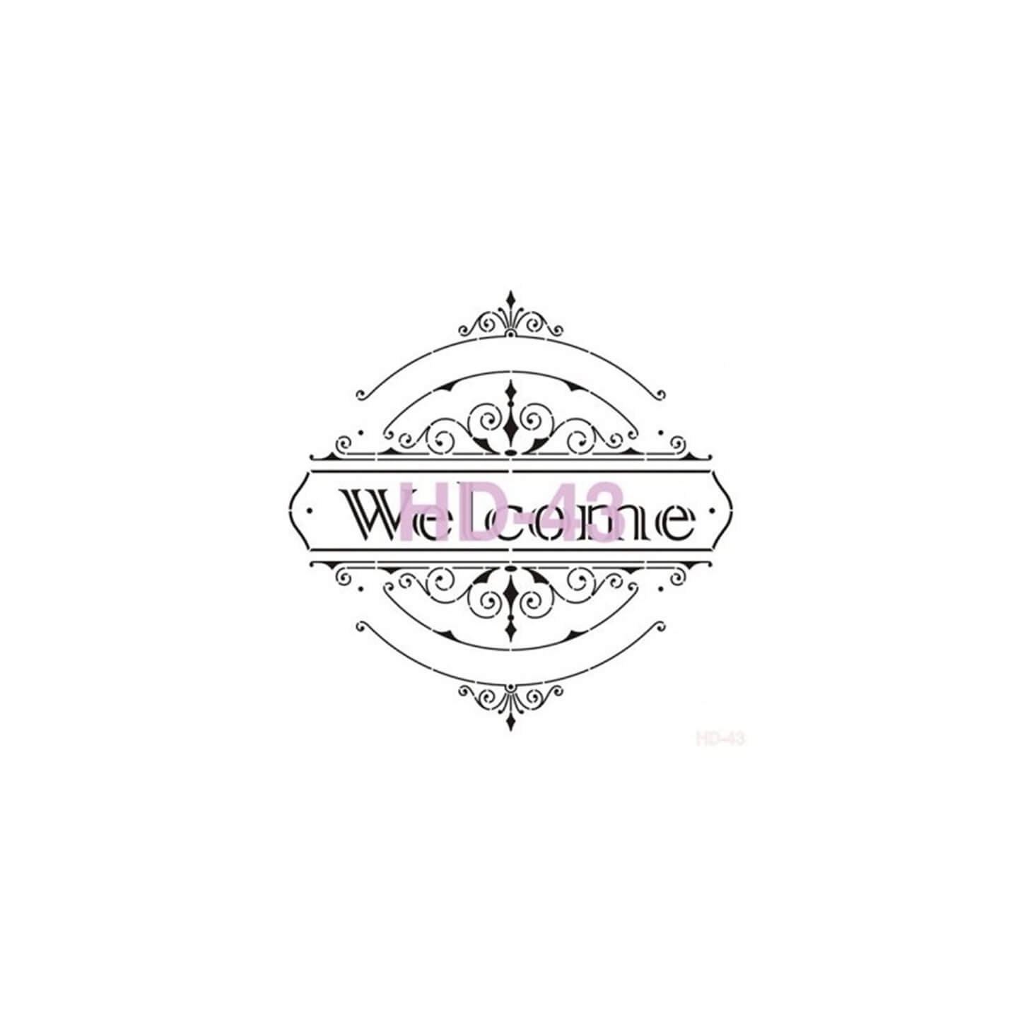 Трафарет для домашнего декора HD43 45x45