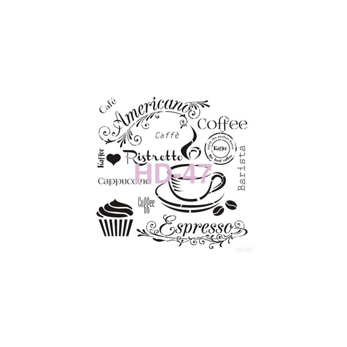 Трафарет для домашнего декора HD47 45х45