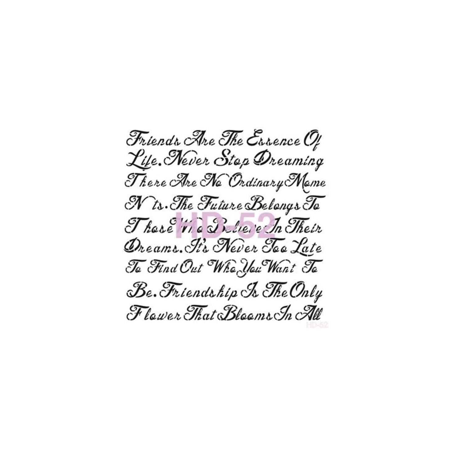 ديكور المنزل استنسل HD52 45x45