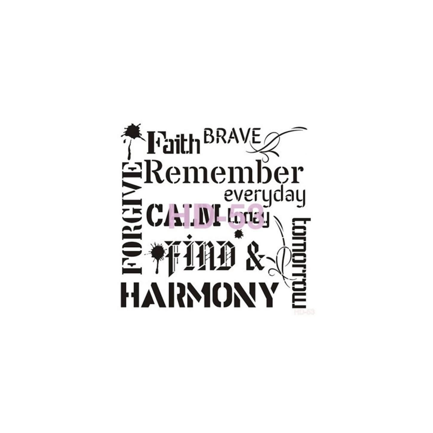 Трафарет для домашнего декора HD53 45х45