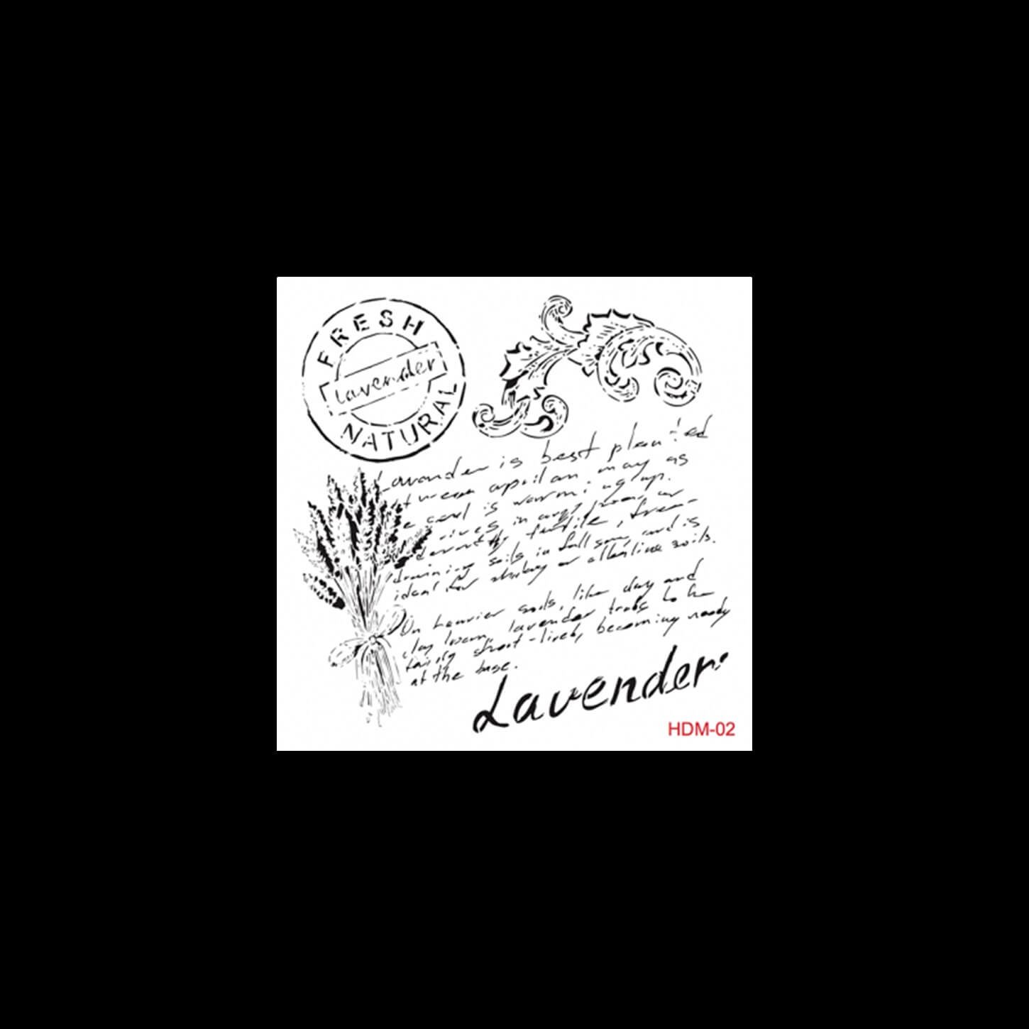 HDM02 Трафарет миди для домашнего декора 25x25