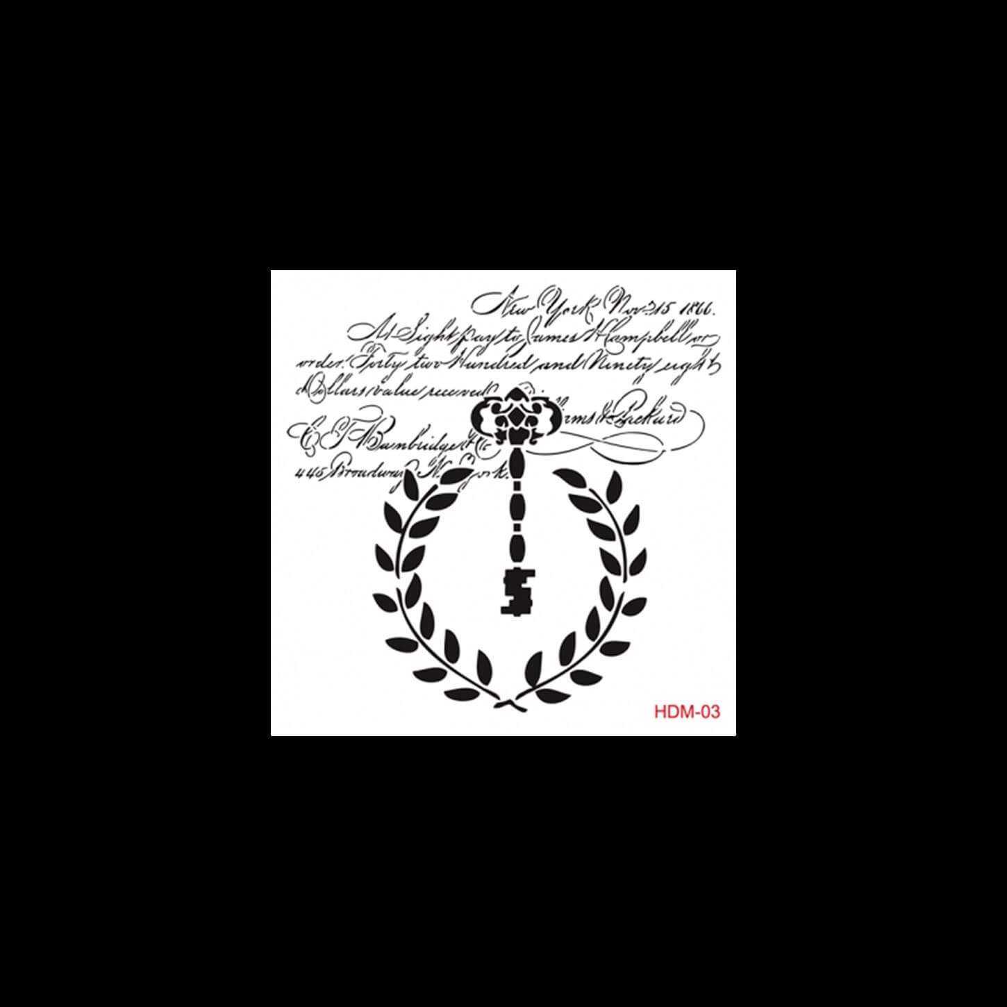 HDM03 Трафарет миди для домашнего декора 25x25