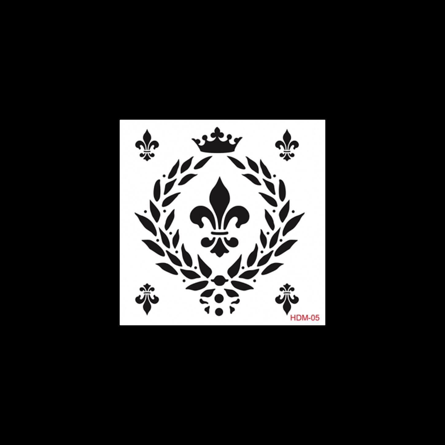 HDM05 ديكور المنزل ميدي استنسل 25x25