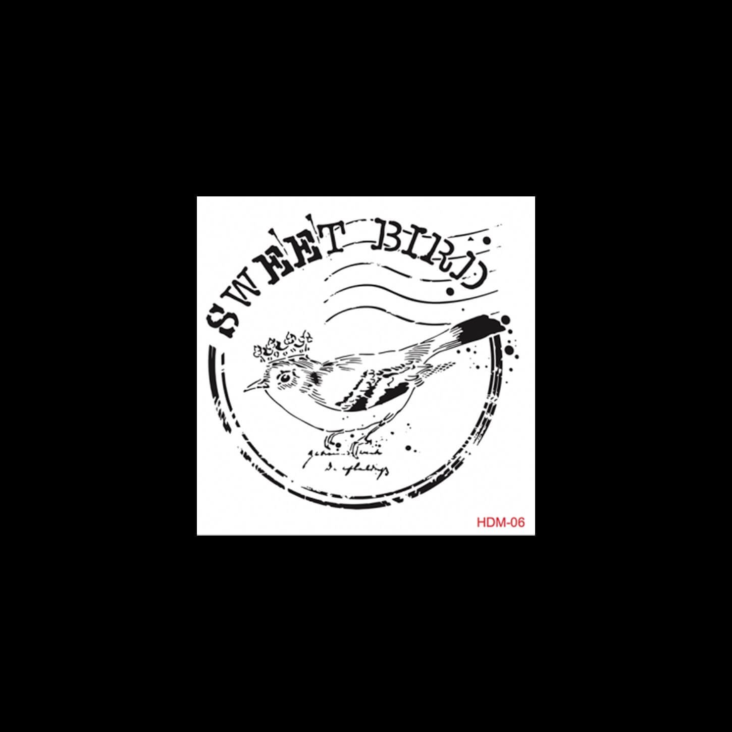 HDM06 Трафарет миди для домашнего декора 25x25