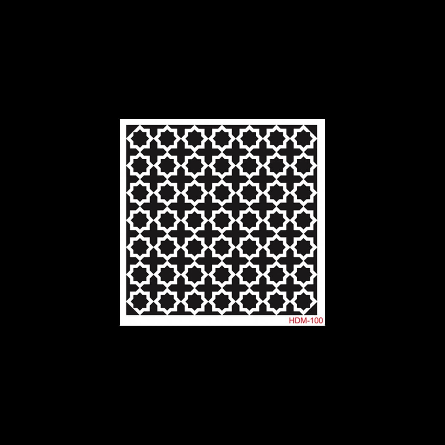 HDM100 ديكور المنزل ميدي استنسل 25x25