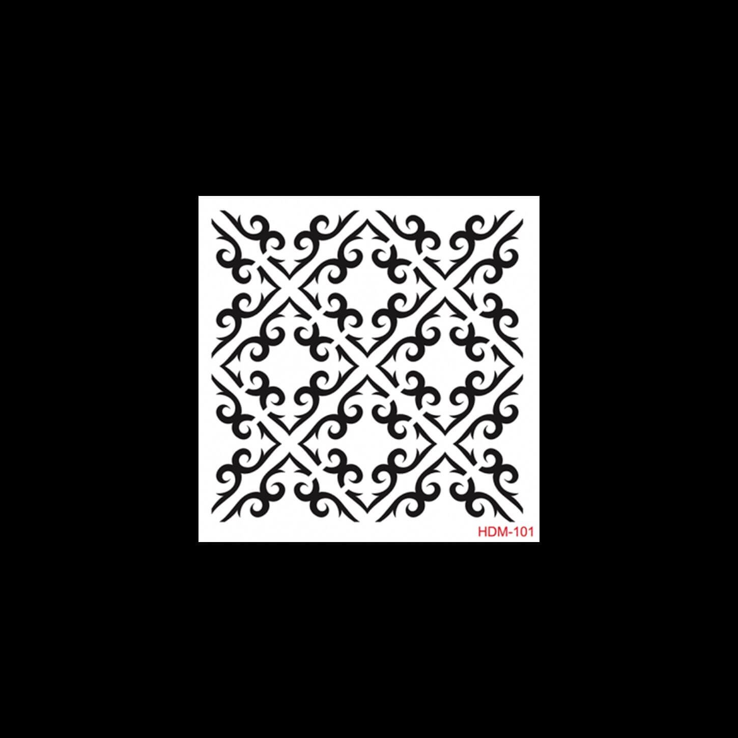 HDM101 ديكور المنزل ميدي استنسل 25x25