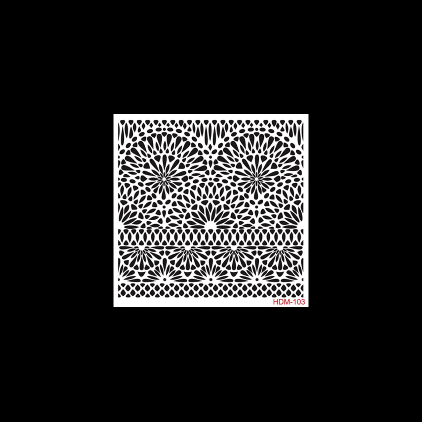 HDM103 ديكور المنزل ميدي استنسل 25x25