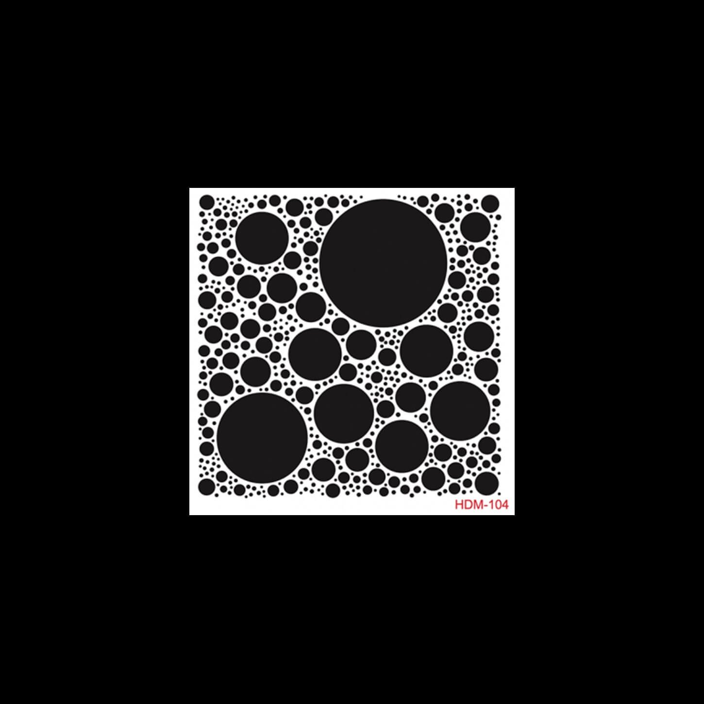 HDM104 ديكور المنزل ميدي استنسل 25x25