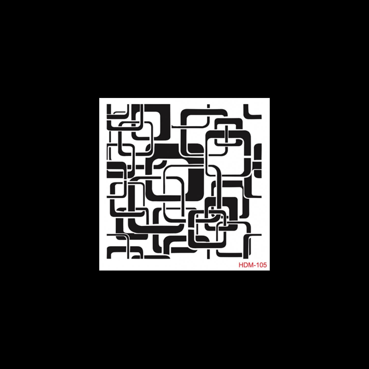 HDM105 ديكور المنزل ميدي استنسل 25x25