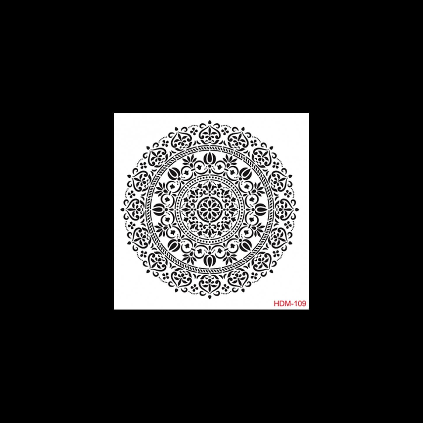 HDM109 ديكور المنزل ميدي استنسل 25x25