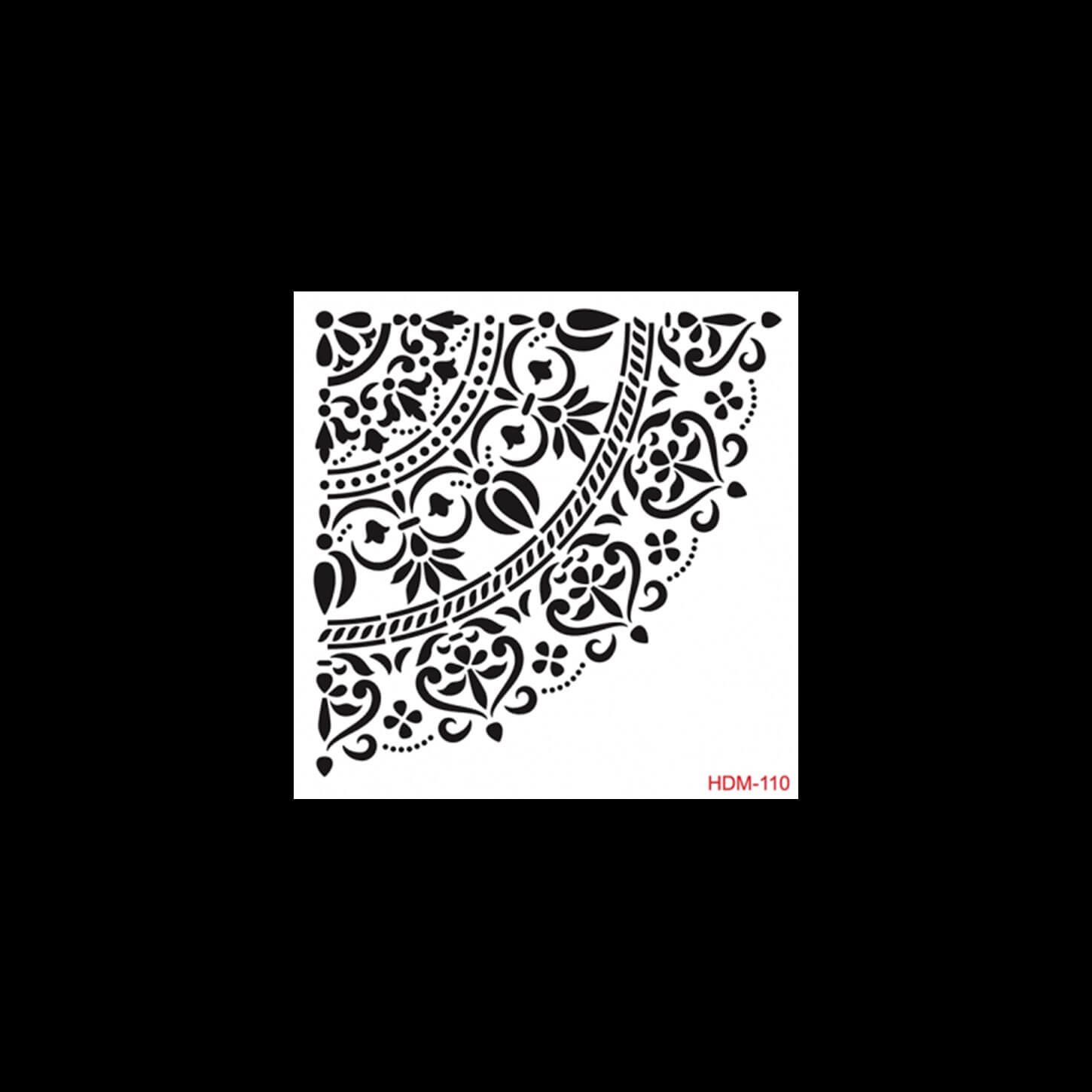 HDM110 ديكور المنزل ميدي استنسل 25x25