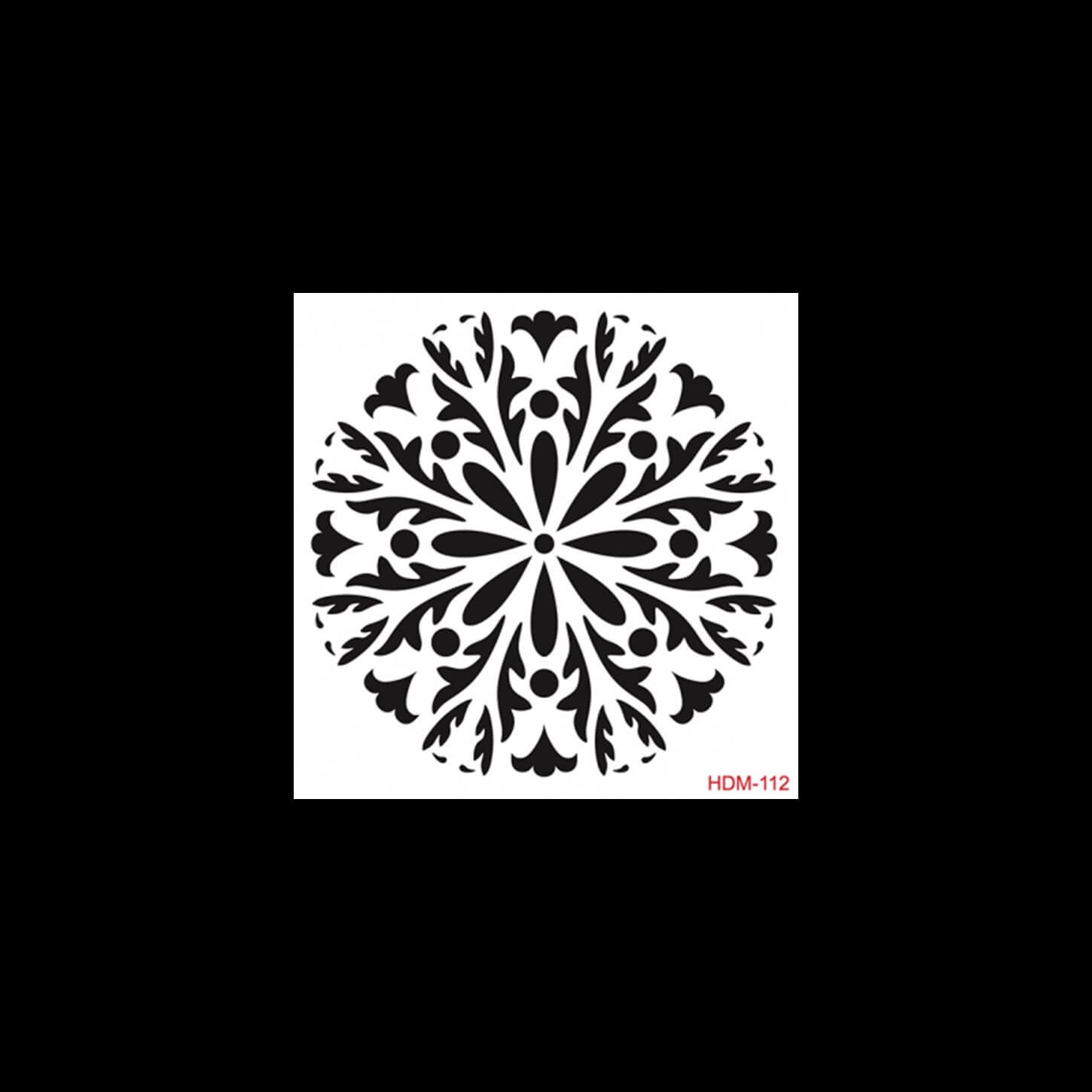HDM112 ديكور المنزل ميدي استنسل 25x25