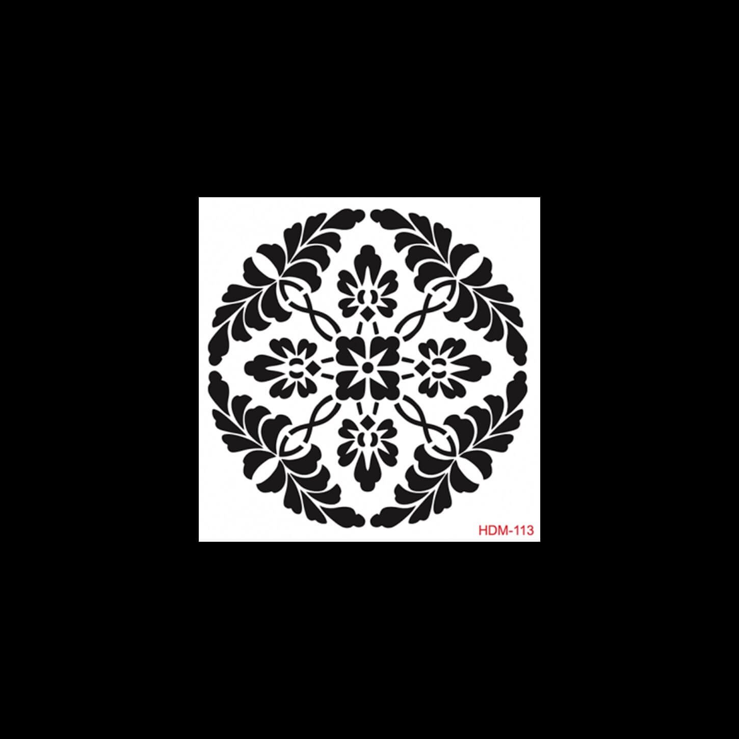 HDM113 ديكور المنزل ميدي استنسل 25x25