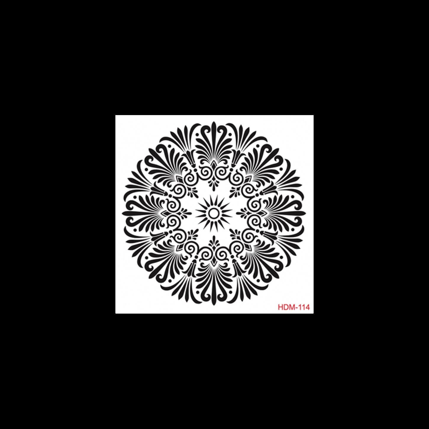 HDM114 ديكور المنزل ميدي استنسل 25x25