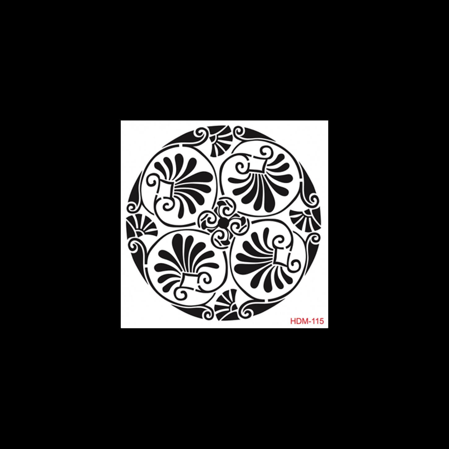 HDM115 ديكور المنزل ميدي استنسل 25x25