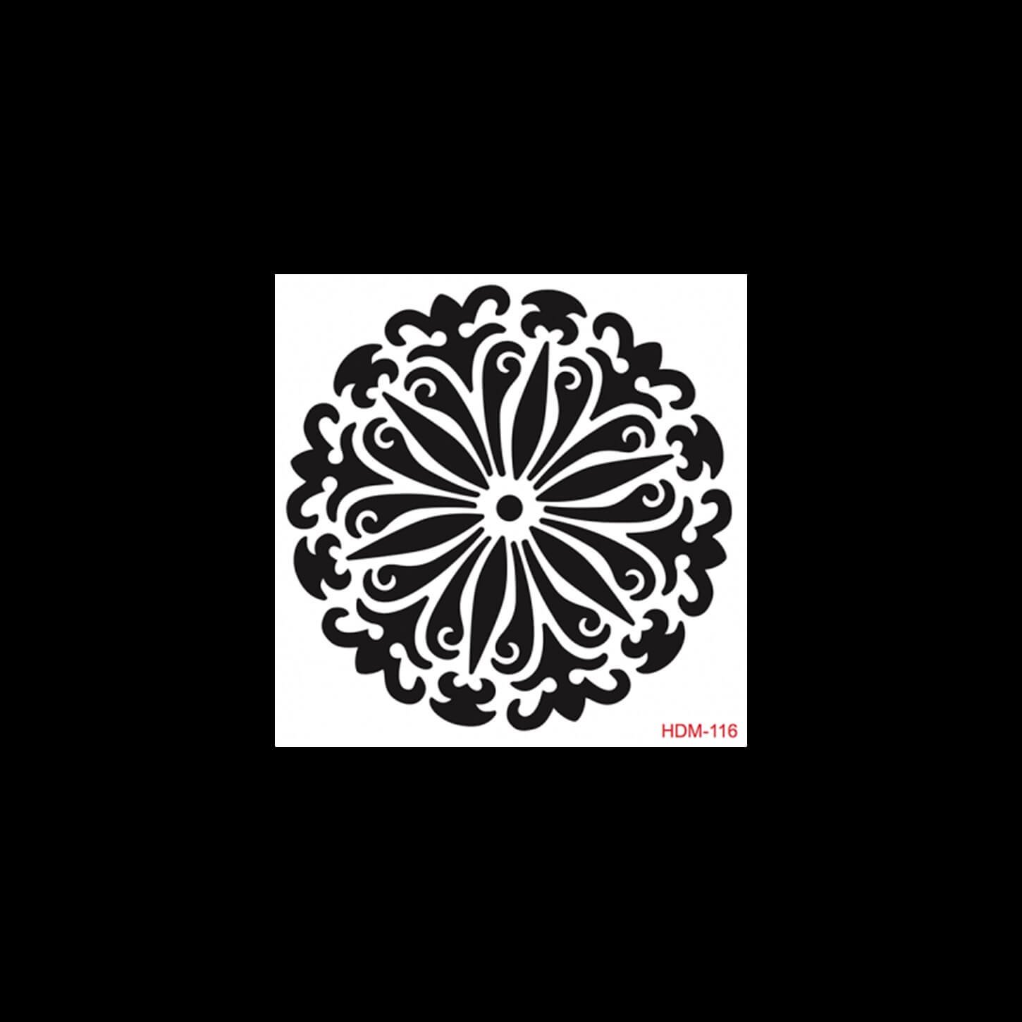 HDM116 ديكور المنزل ميدي استنسل 25x25