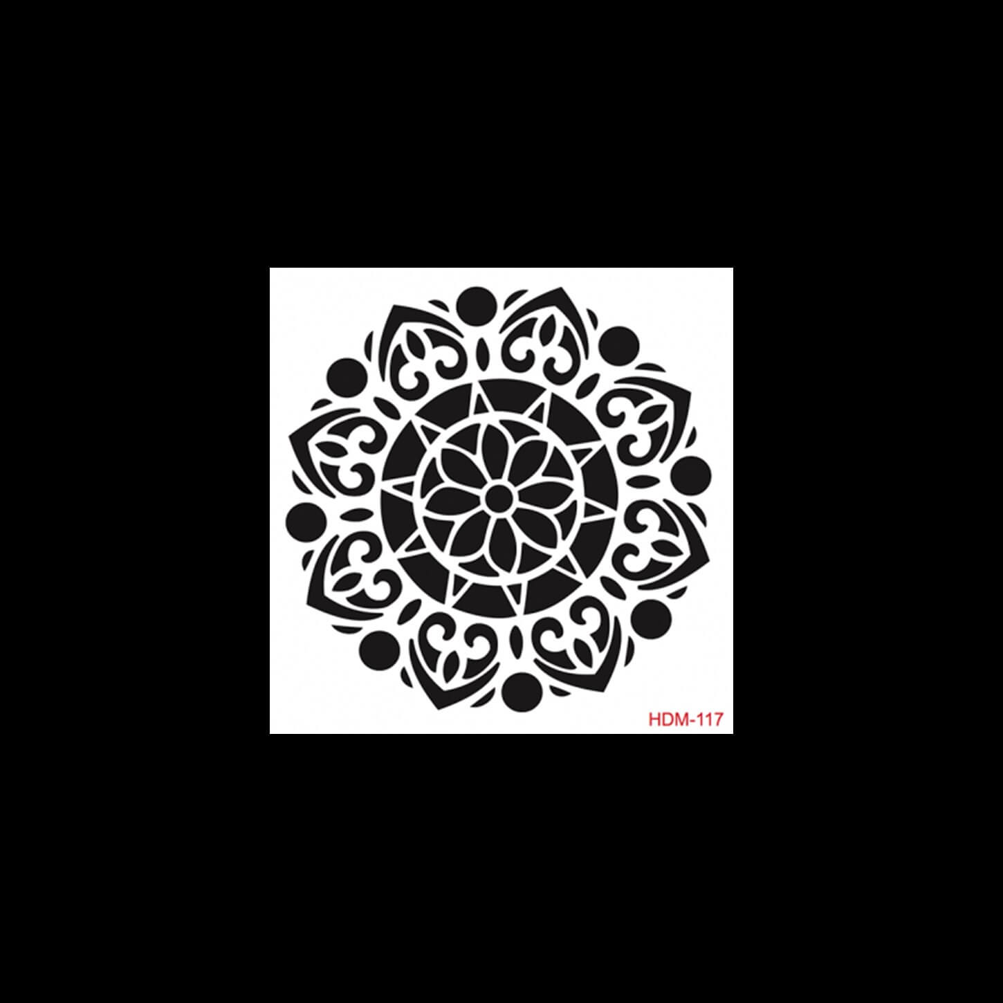 HDM117 ديكور المنزل ميدي استنسل 25x25