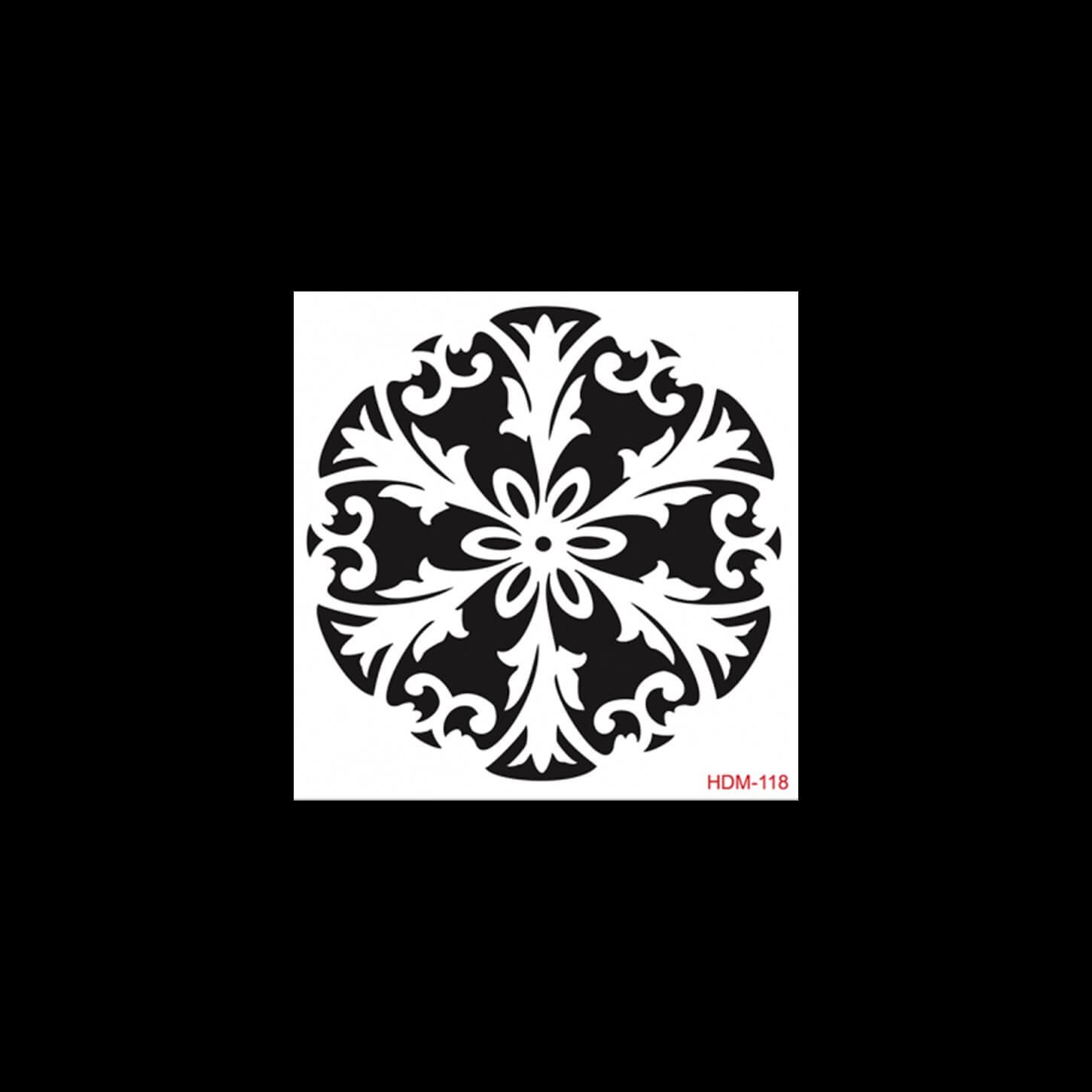 HDM118 ديكور المنزل ميدي استنسل 25x25