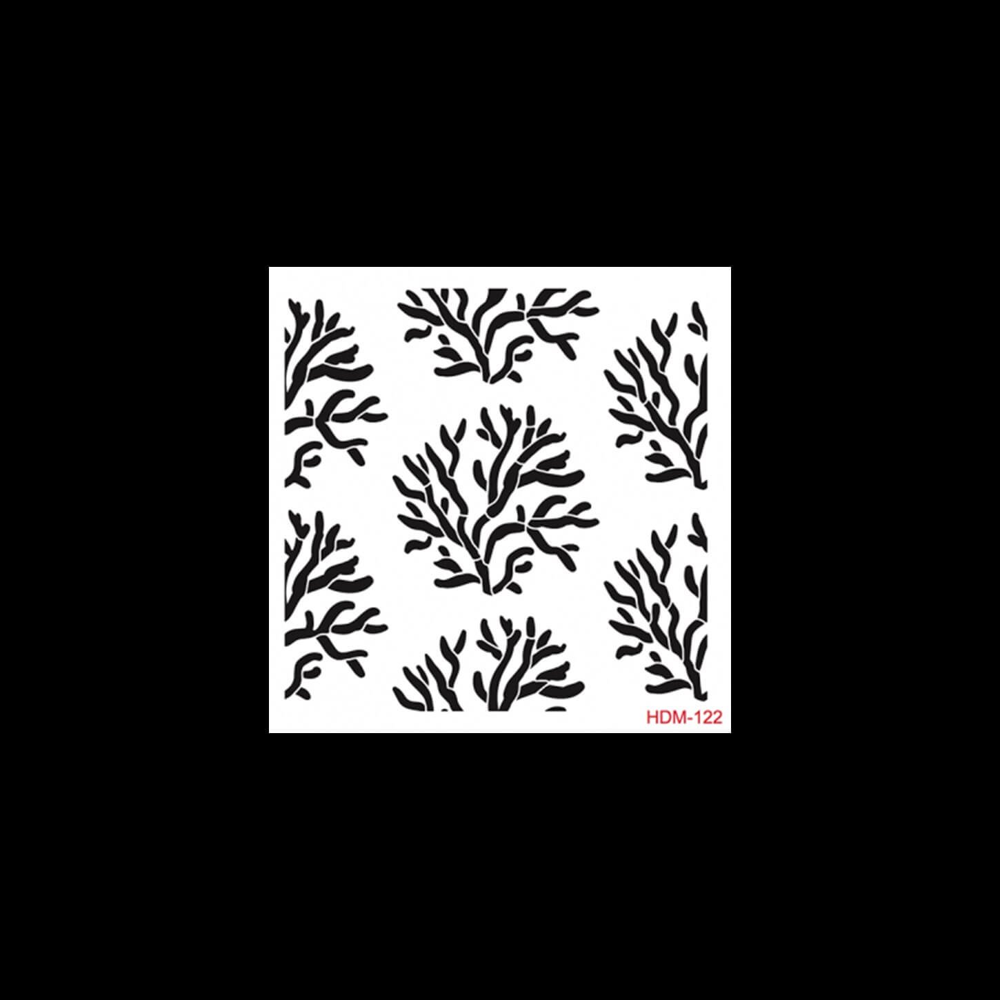 HDM122 ديكور المنزل ميدي استنسل 25x25