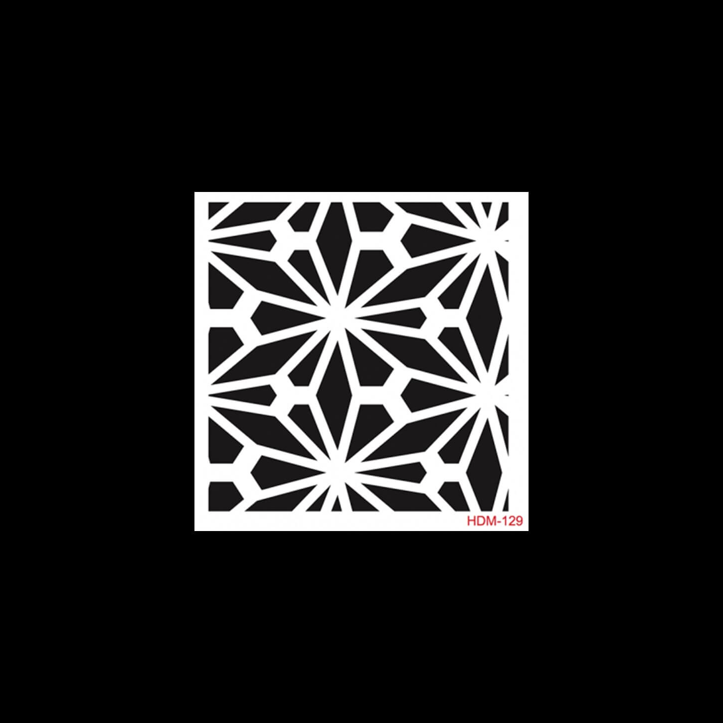 HDM129 ديكور المنزل ميدي استنسل 25x25