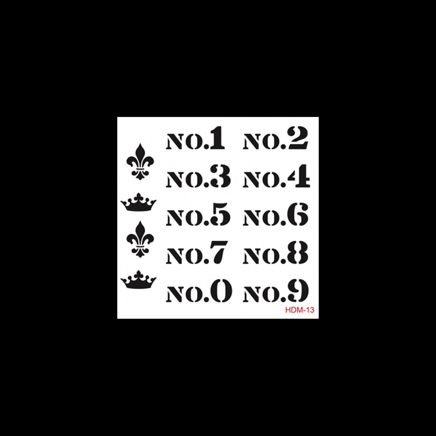 HDM13 ديكور المنزل ميدي استنسل 25x25