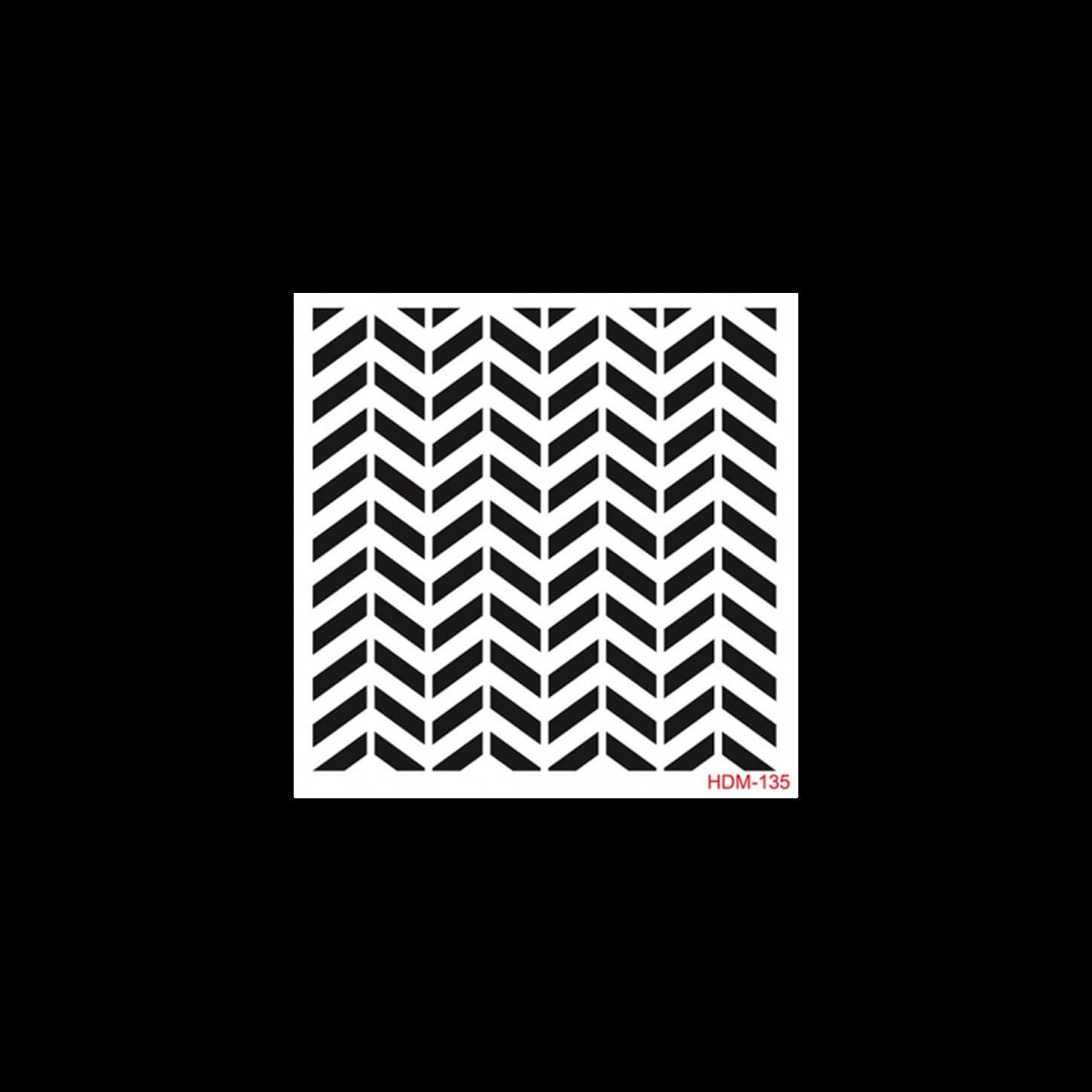 HDM135 ديكور المنزل ميدي استنسل 25x25
