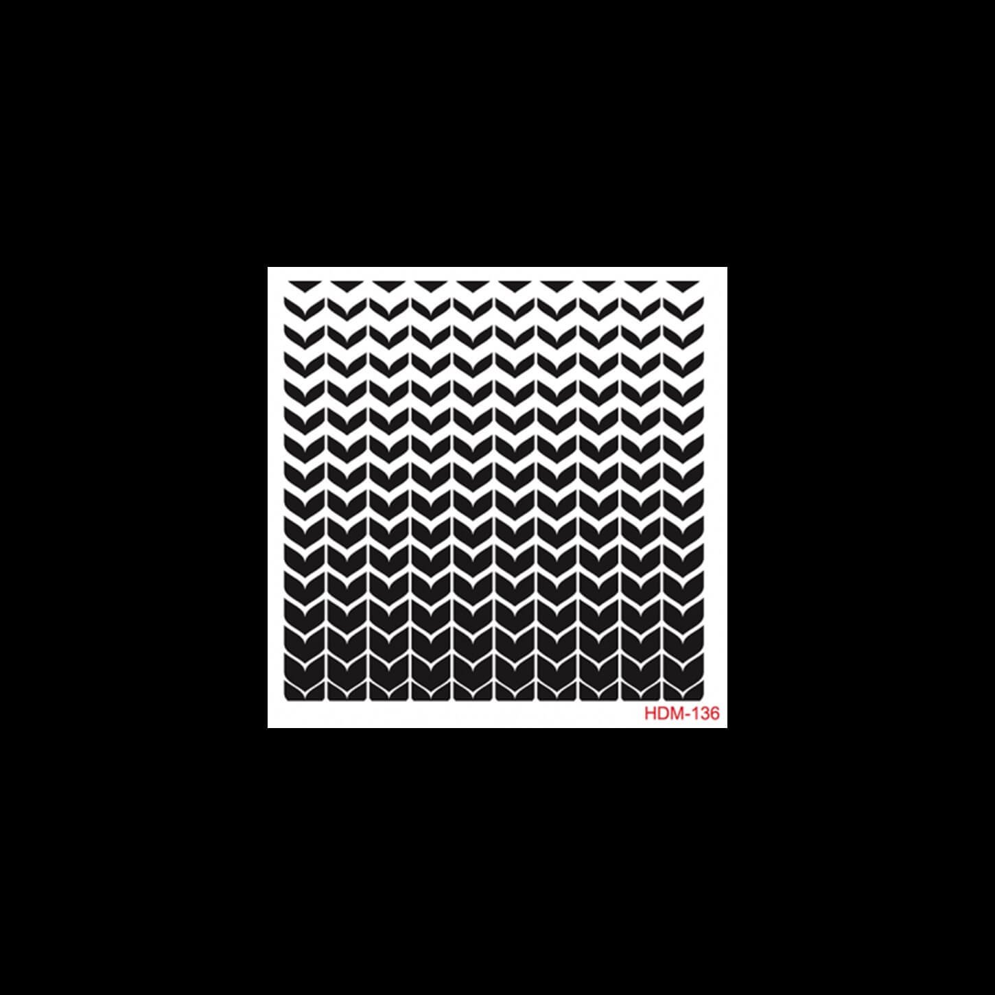 HDM136 ديكور المنزل ميدي استنسل 25x25