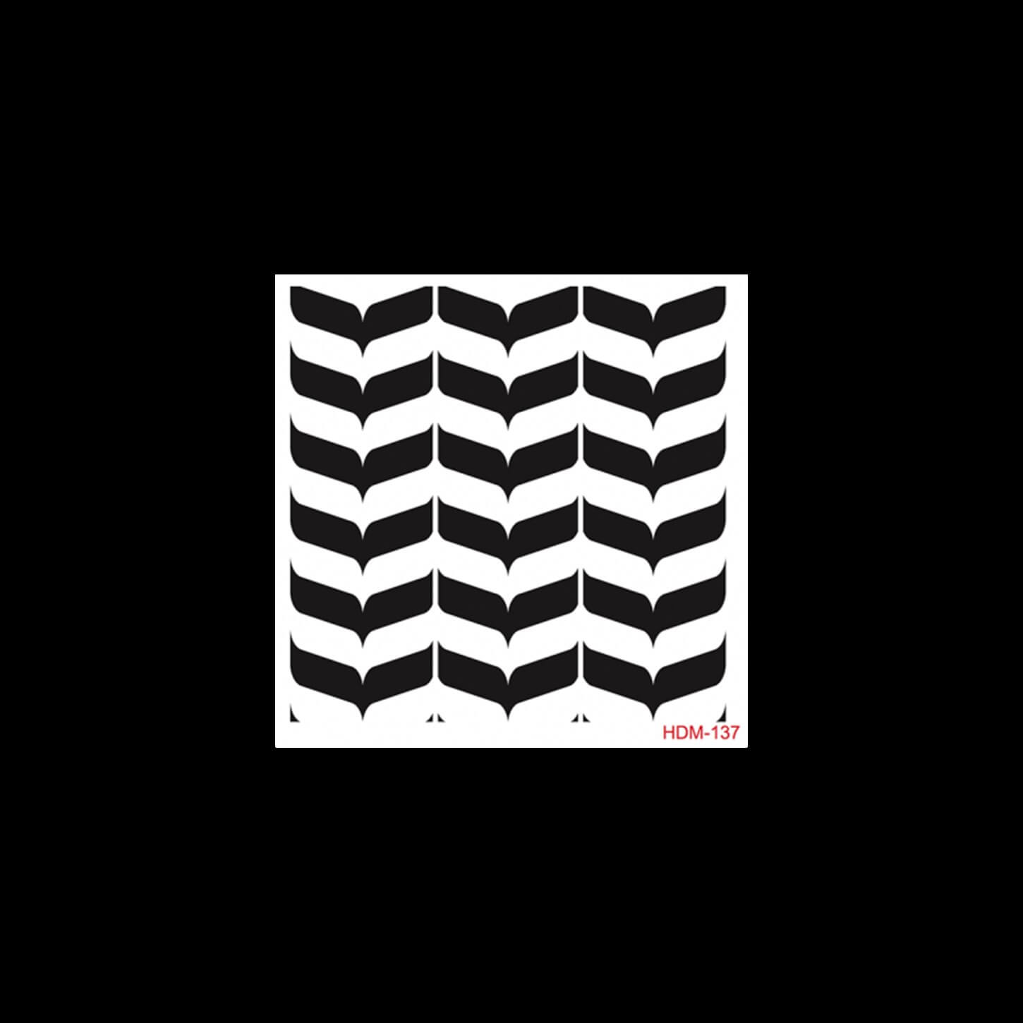 HDM137 ديكور المنزل ميدي استنسل 25x25