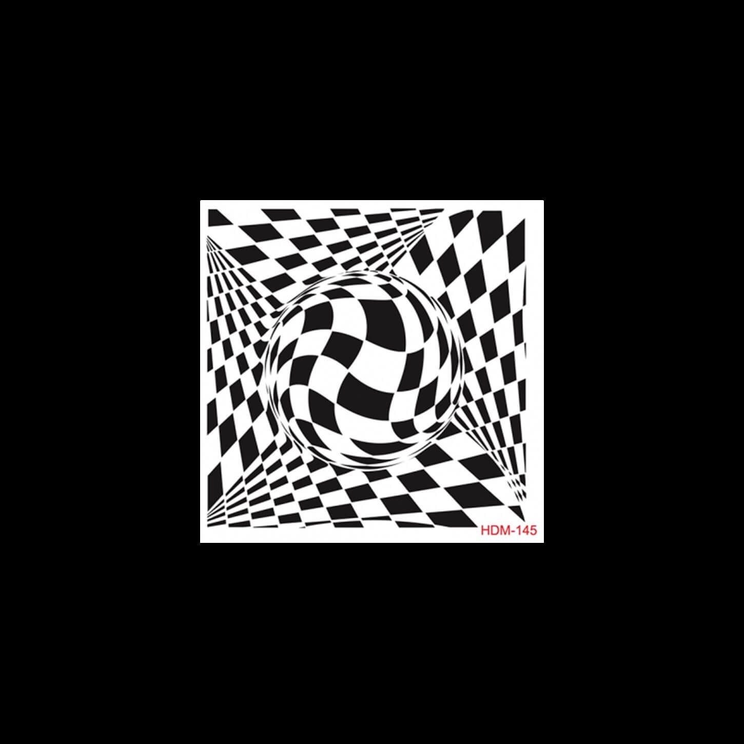 HDM145 ديكور المنزل ميدي استنسل 25x25